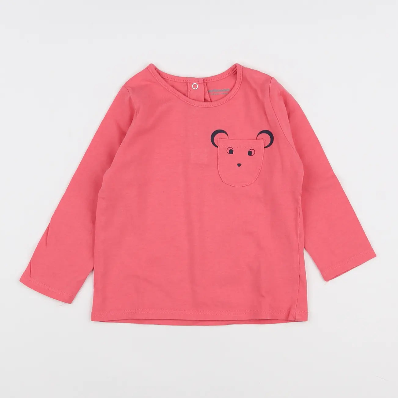 Vertbaudet - tee-shirt rose - 12 mois