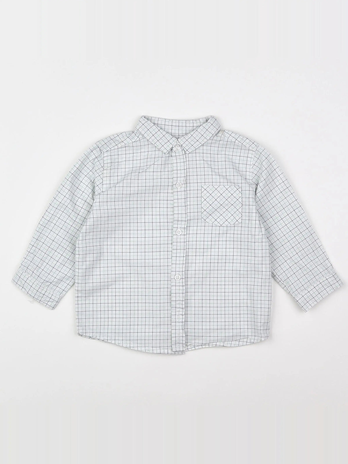 Boutchou - chemise blanc - 12 mois