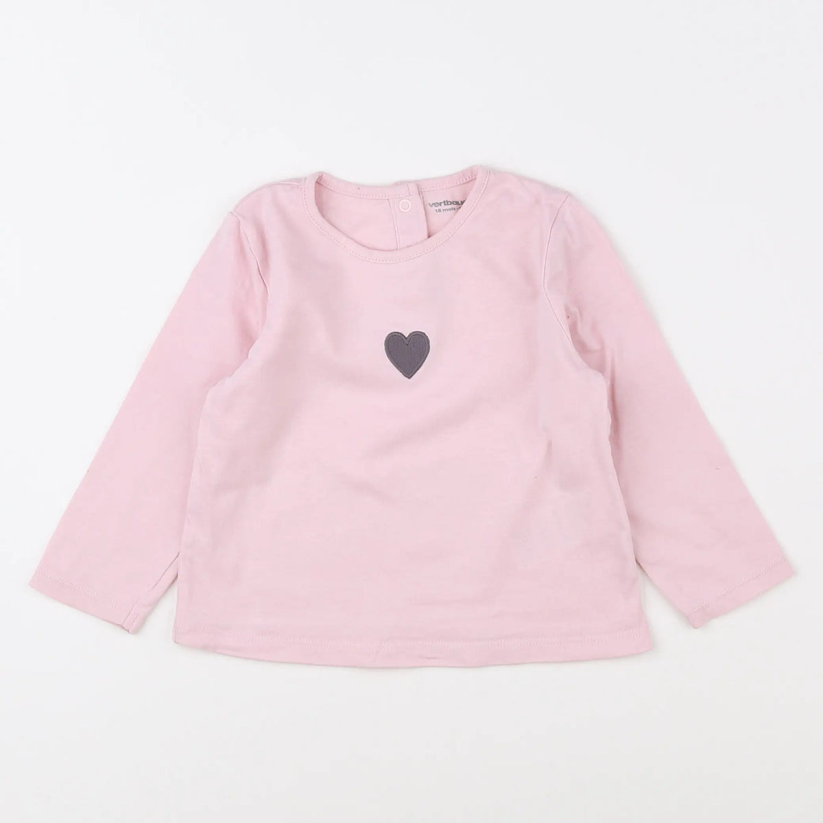 Vertbaudet - tee-shirt rose - 18 mois