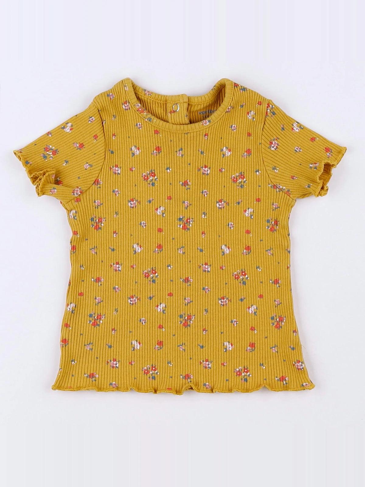 Vertbaudet - tee-shirt jaune - 12 mois
