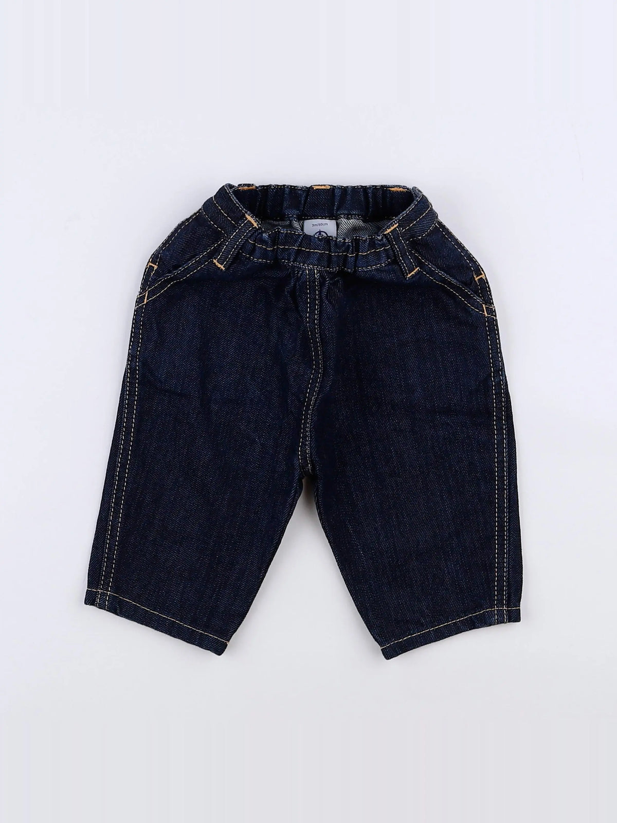 Petit Bateau - jean bleu - 3 mois