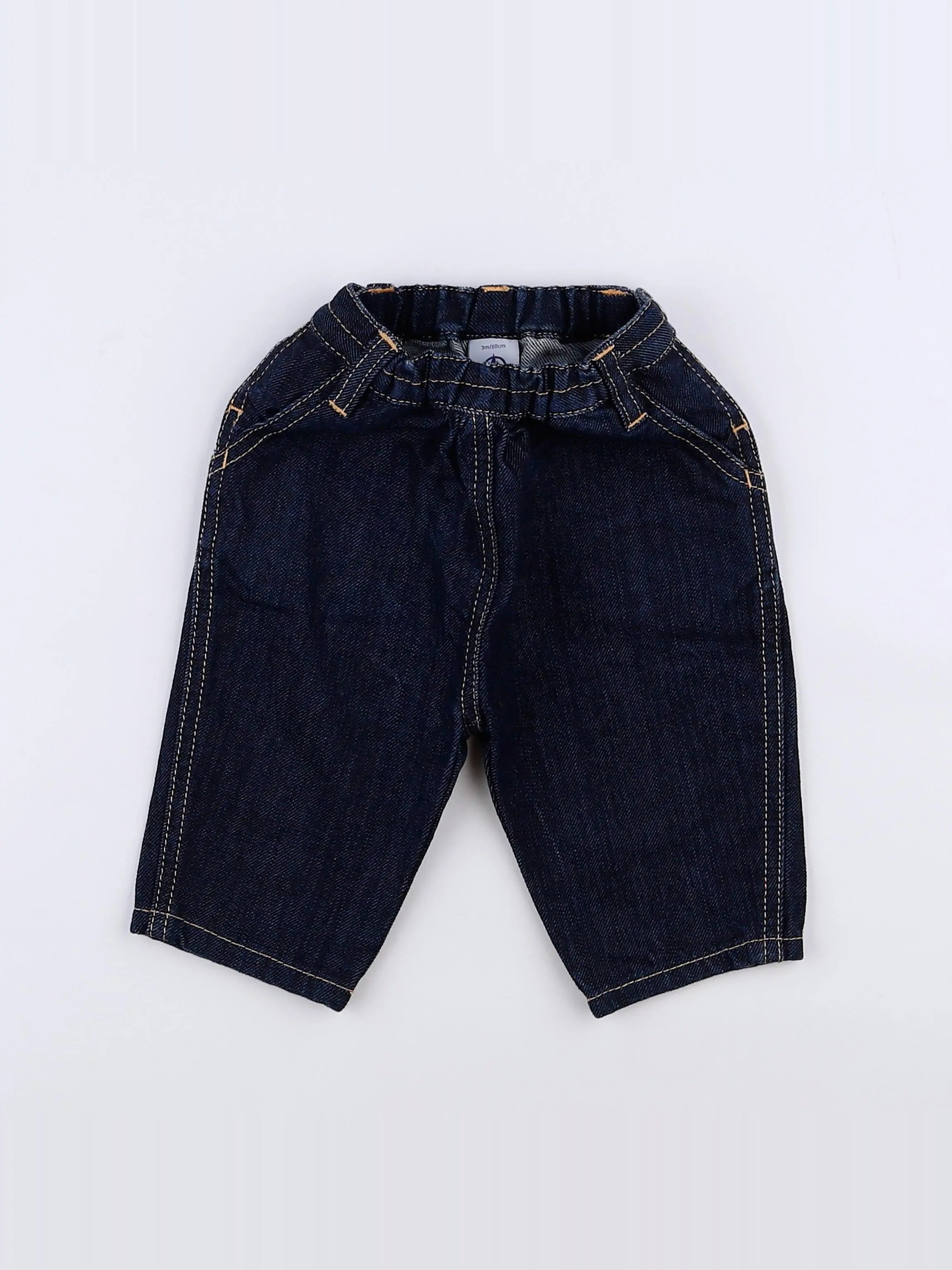Petit Bateau - jean bleu - 3 mois