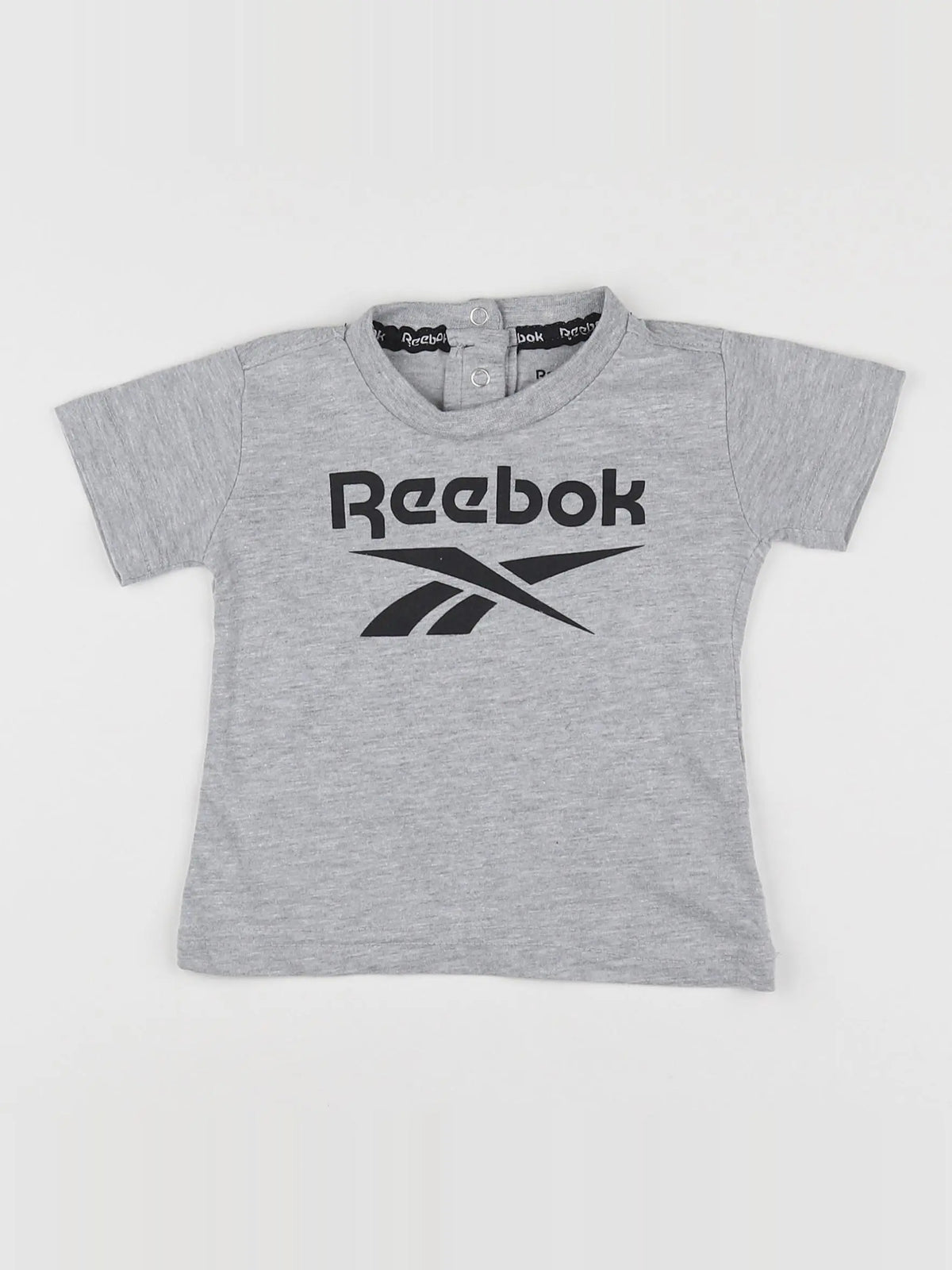 Reebok - tee-shirt gris - 6/9 mois