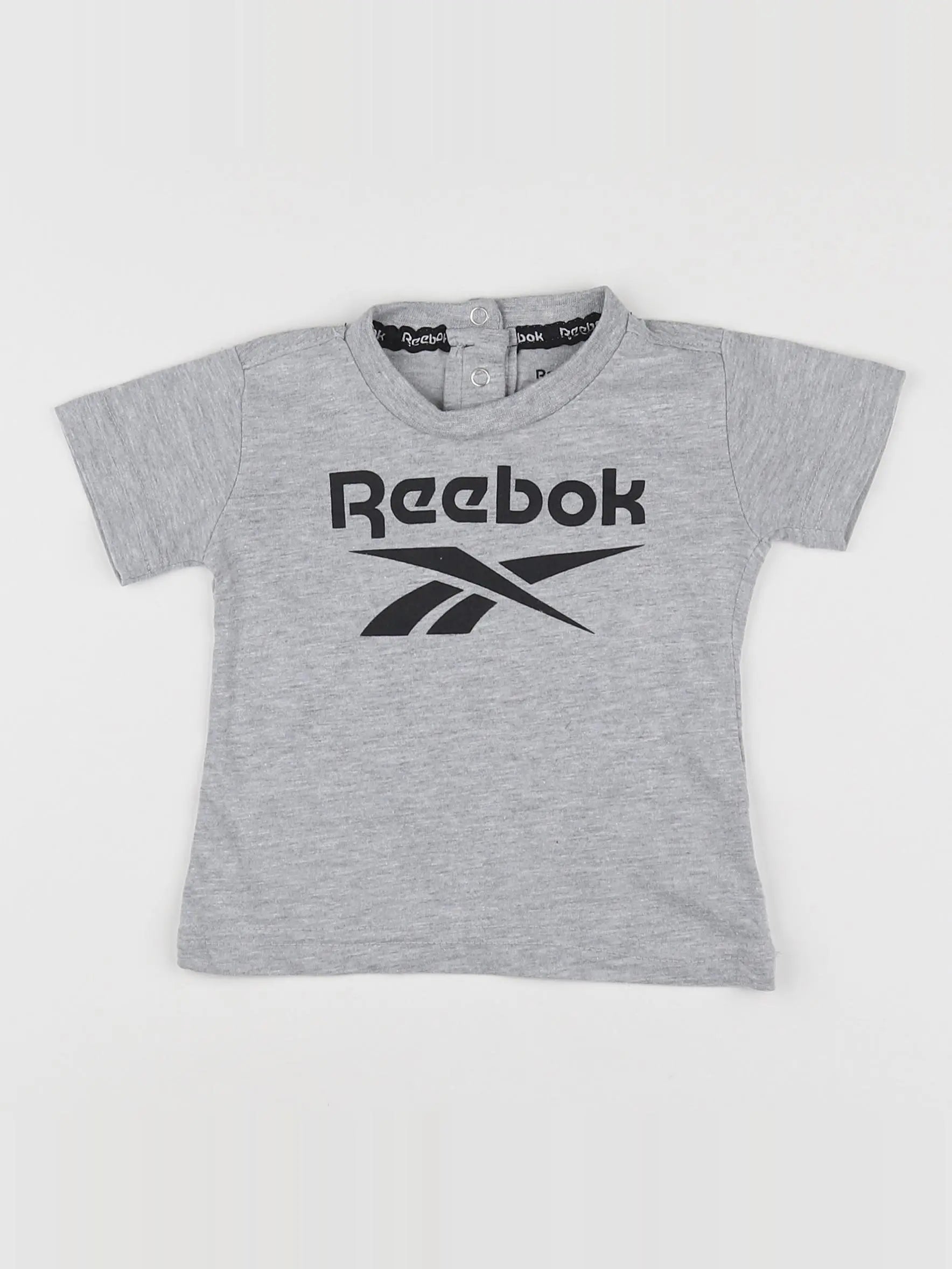 Reebok - tee-shirt gris - 6/9 mois