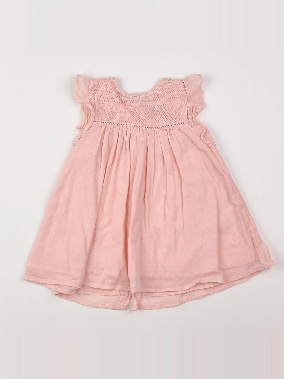 Vertbaudet - robe rose - 9 mois