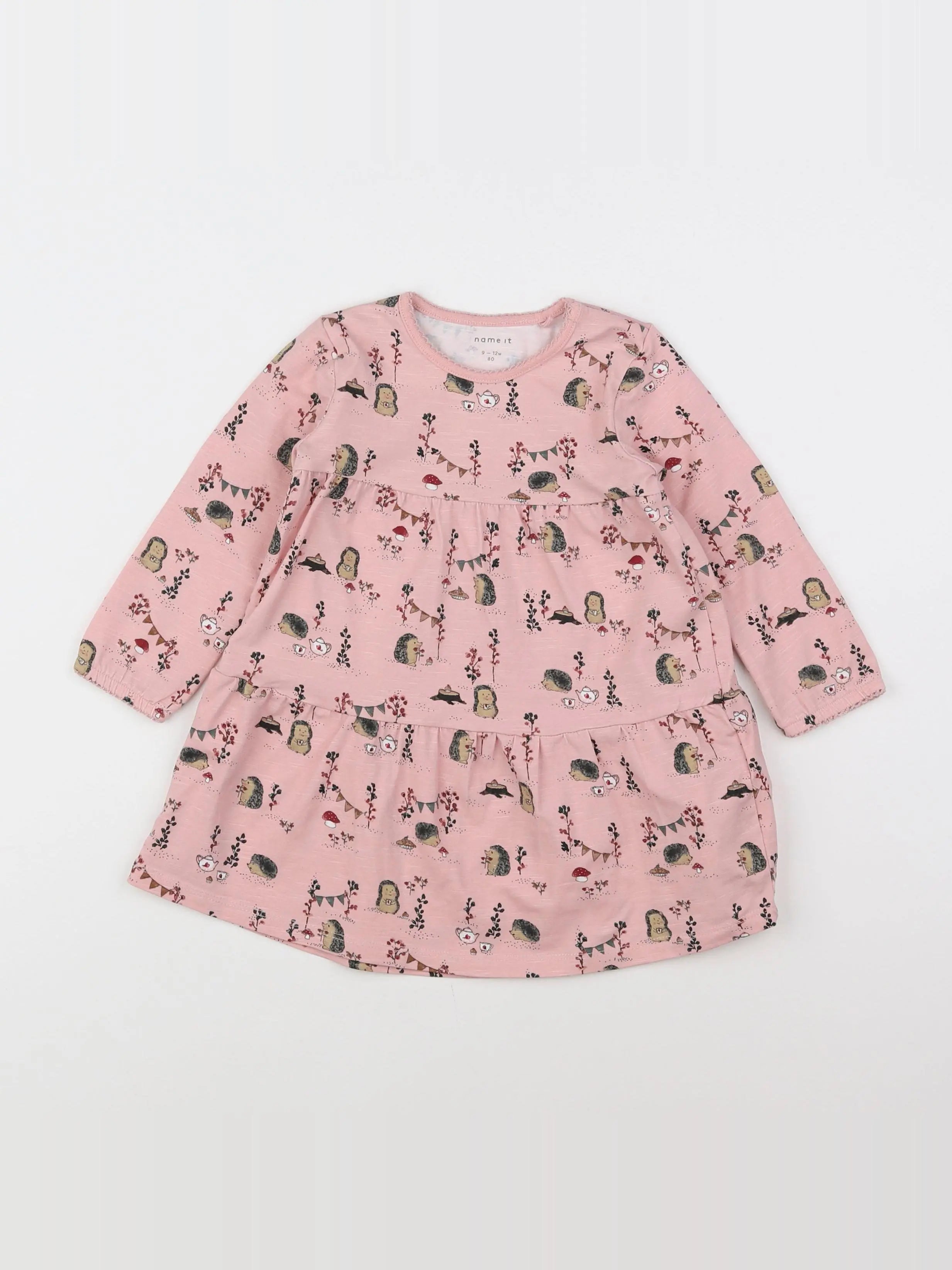 Name it - robe rose - 9/12 mois