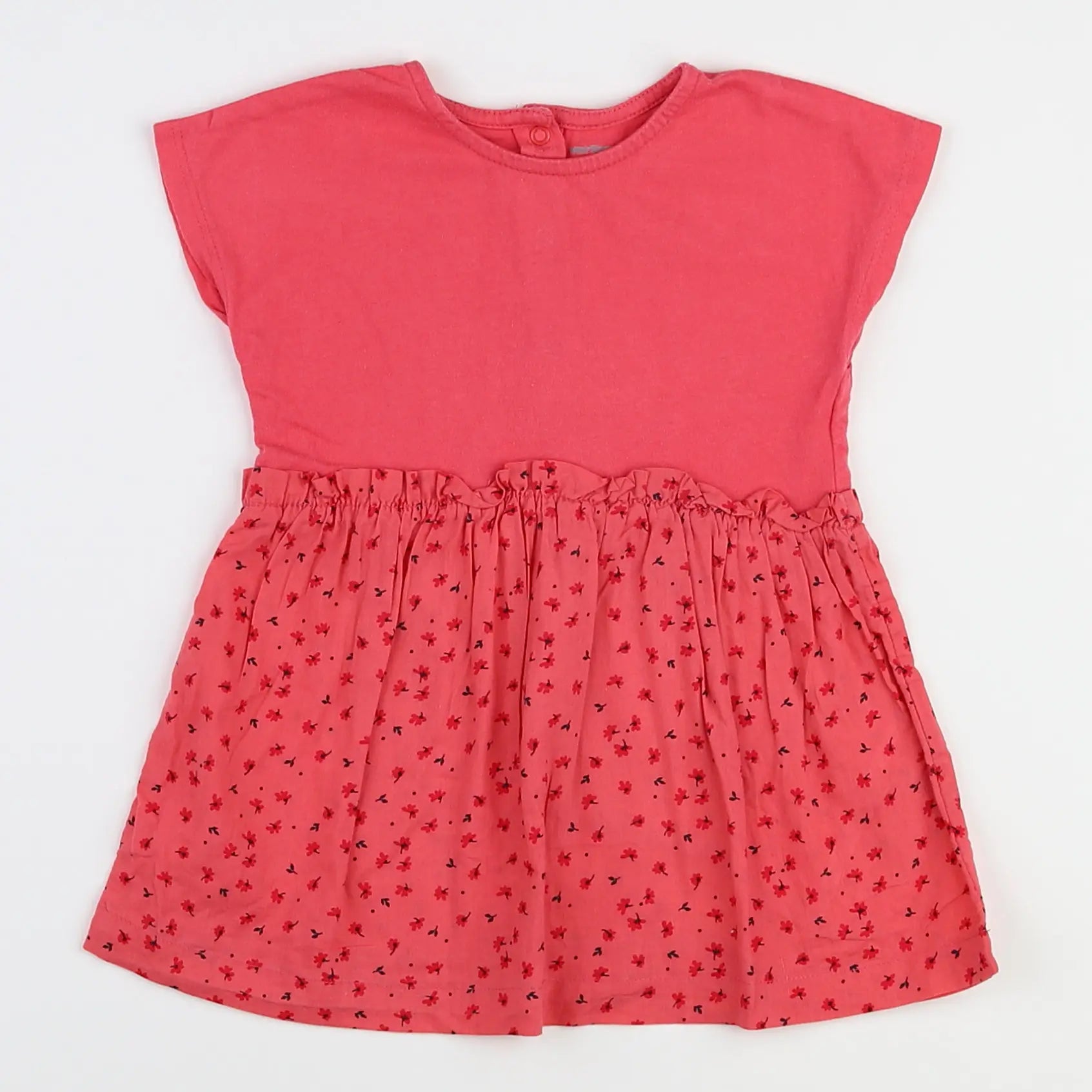 Vertbaudet - robe rose - 12 mois