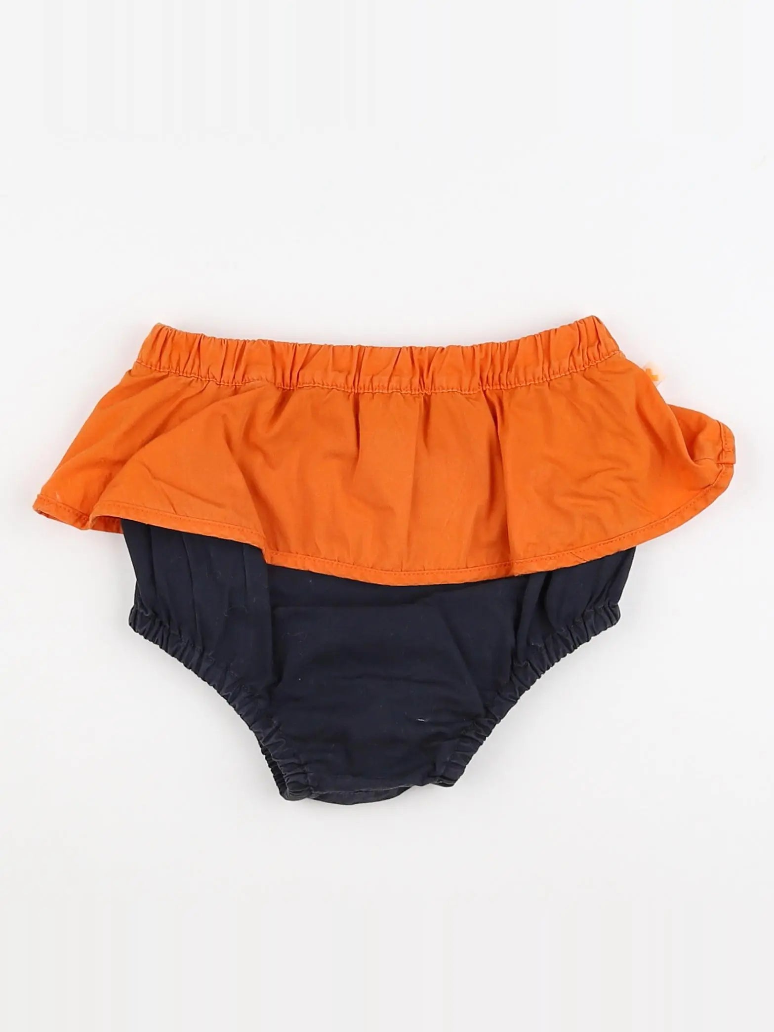 Tiny Cottons - bloomer noir, orange - 12/18 mois