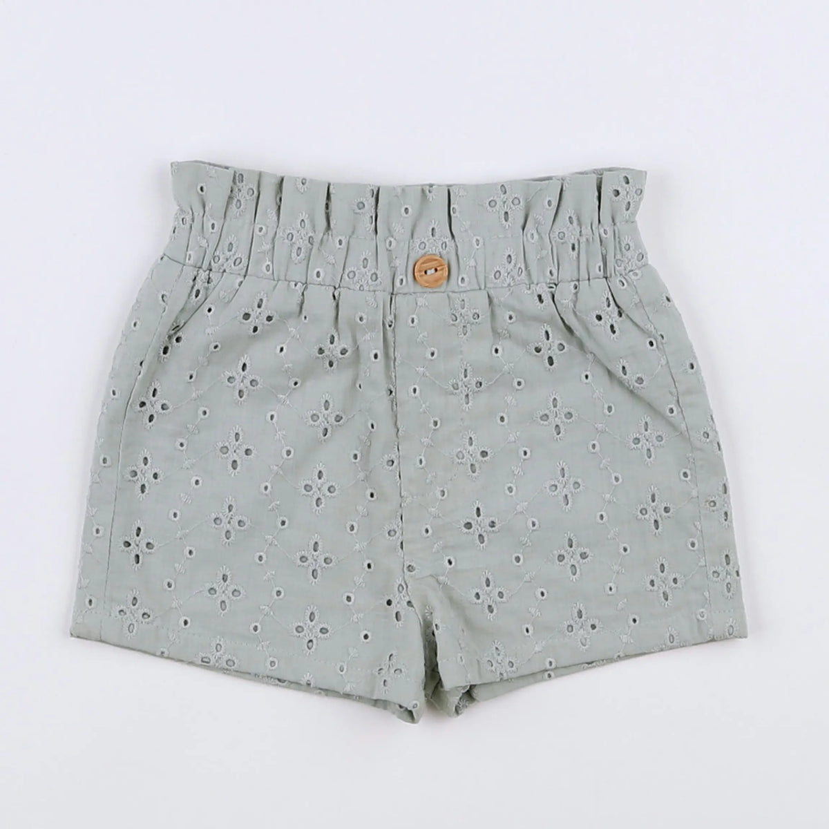 Vertbaudet - short vert - 3 mois