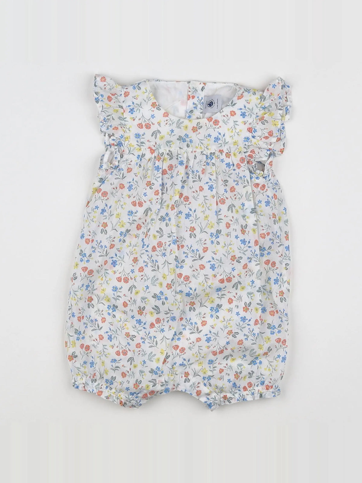 Petit Bateau - combinaison multicolore - 6 mois