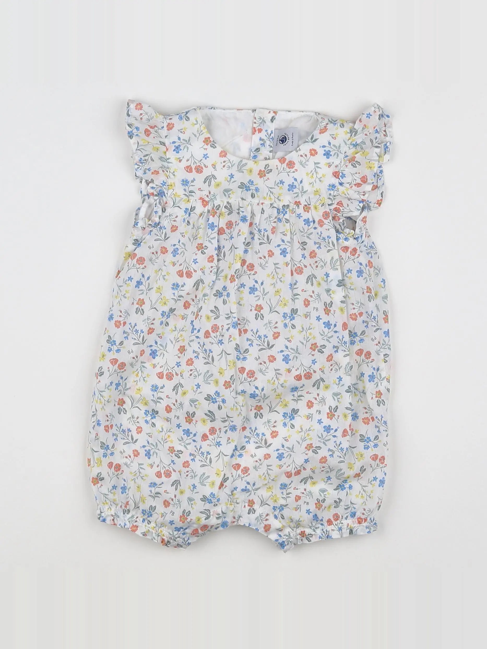 Petit Bateau - combinaison multicolore - 6 mois
