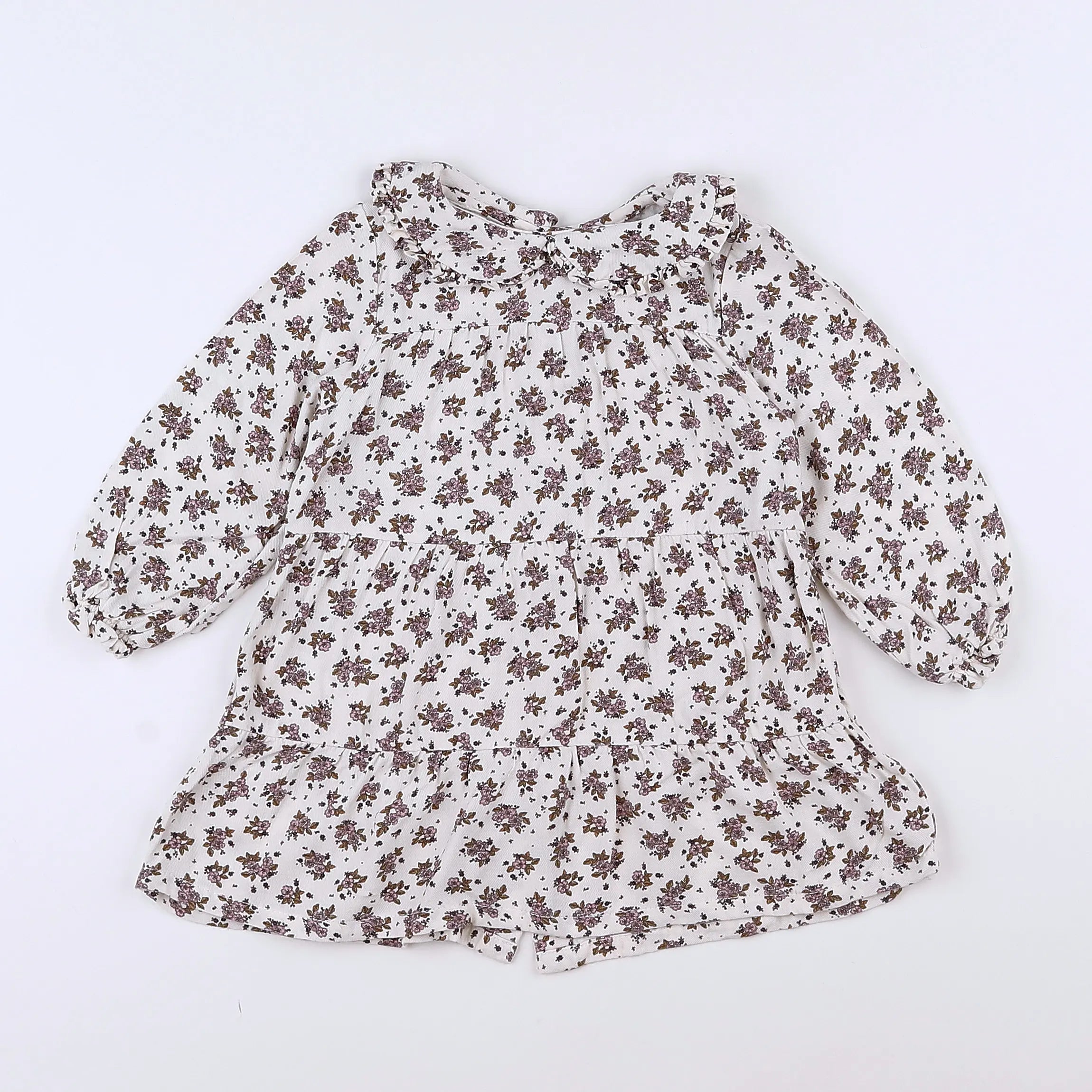 Vertbaudet - robe beige - 18 mois