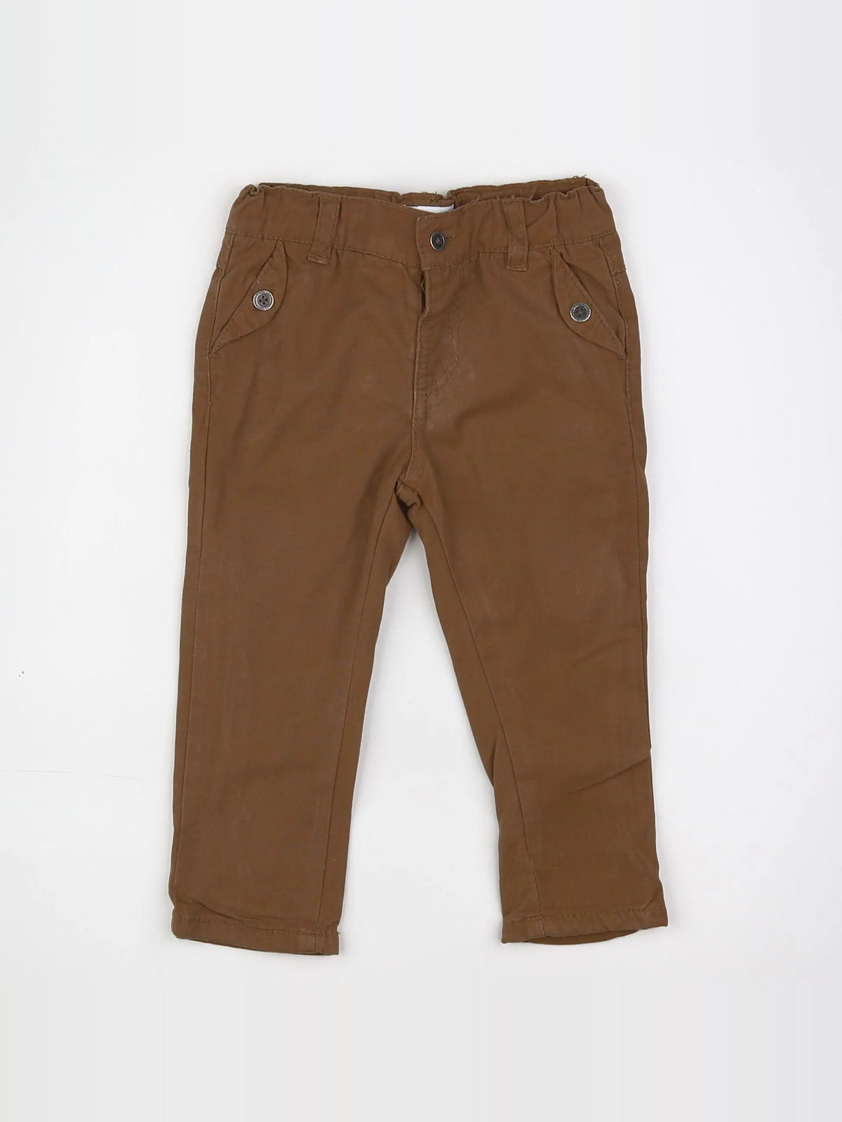 Vertbaudet - pantalon marron - 12 mois