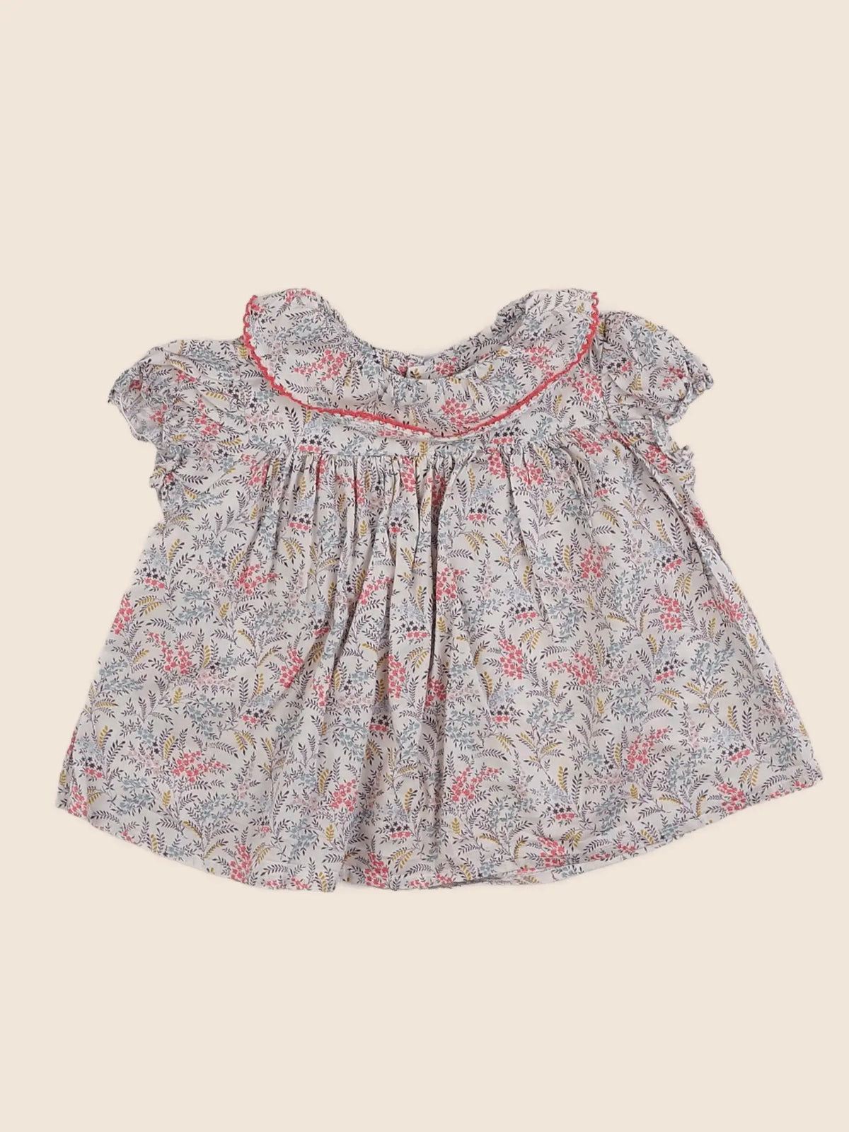 Bonton - blouse beige - 12 mois