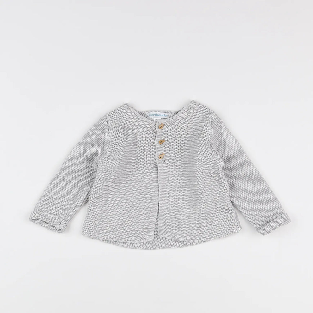 Vertbaudet - gilet gris - 6 mois