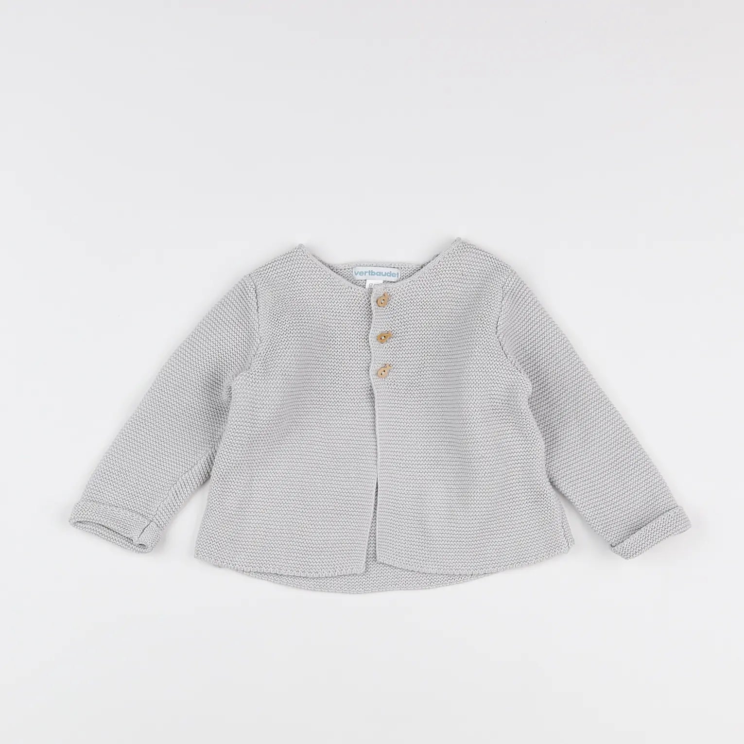 Vertbaudet - gilet gris - 6 mois