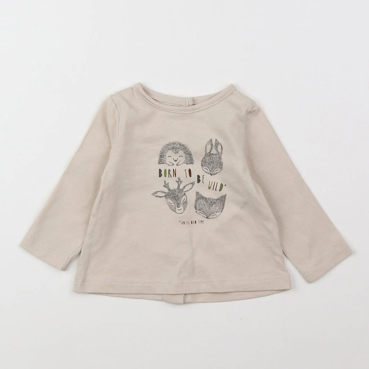 Vertbaudet - tee-shirt beige - 3 mois