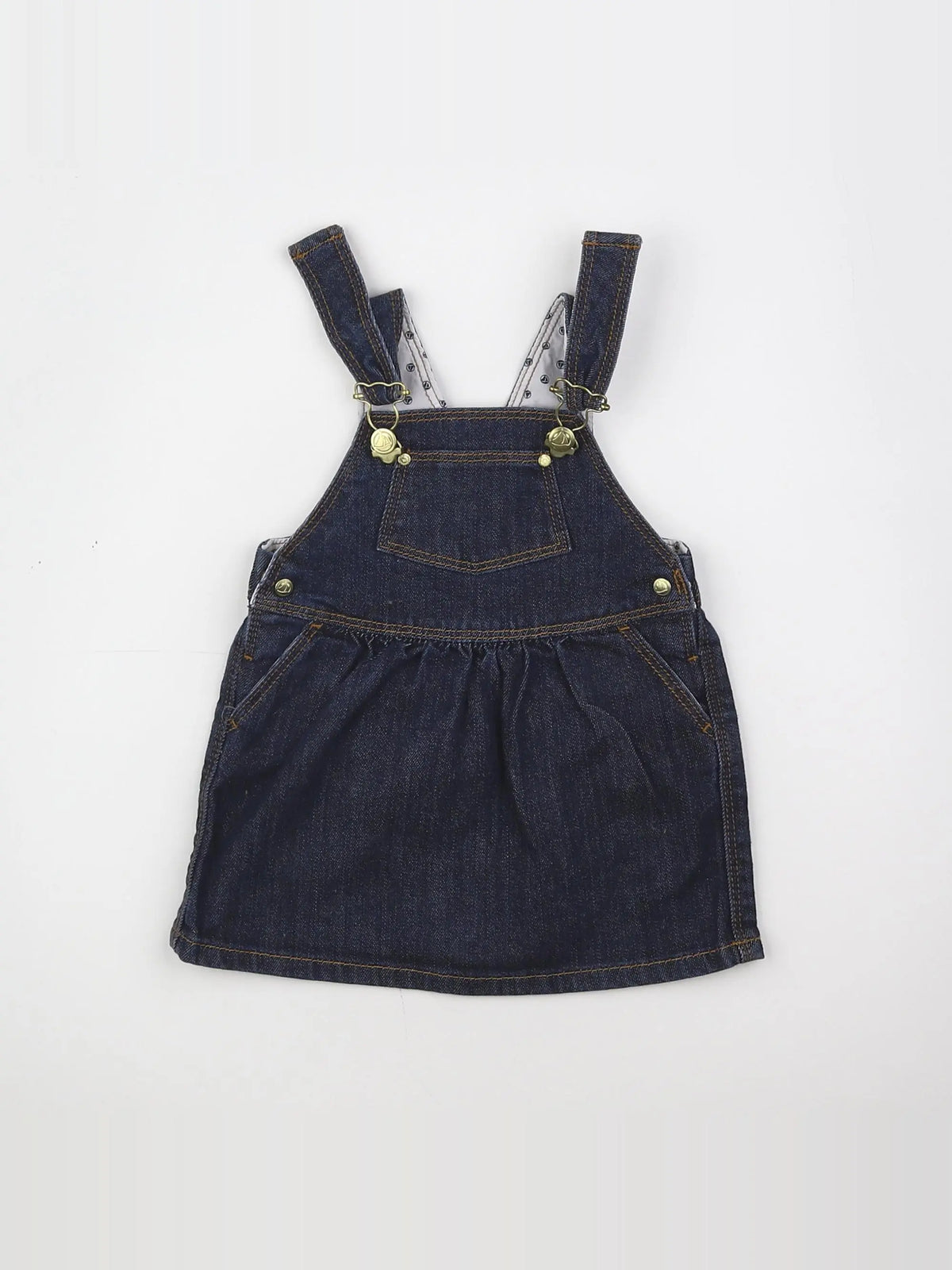 Petit Bateau - robe bleu - 6 mois
