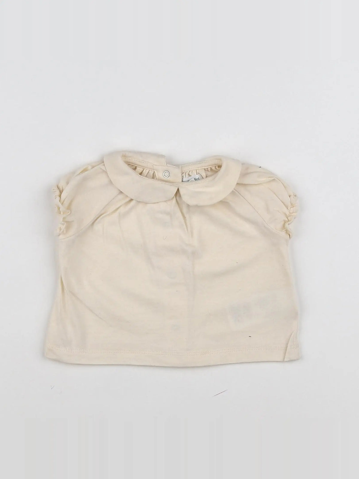 Vertbaudet - tee-shirt beige - 3 mois