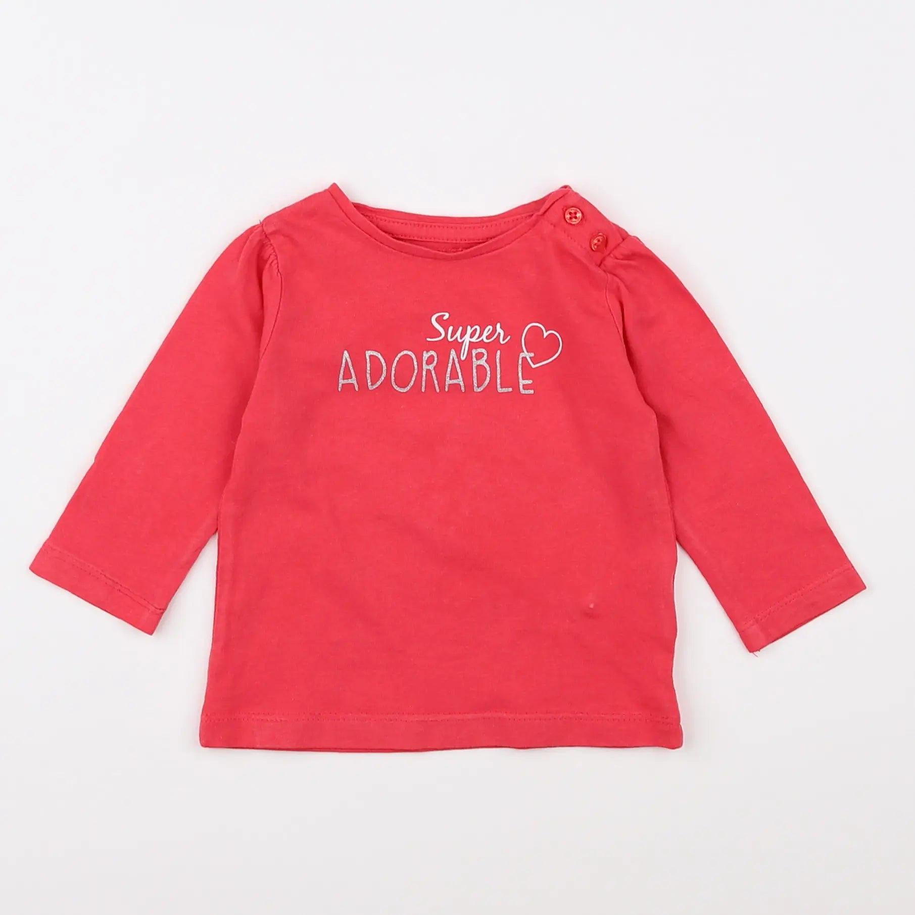 Vertbaudet - tee-shirt rose - 3 mois