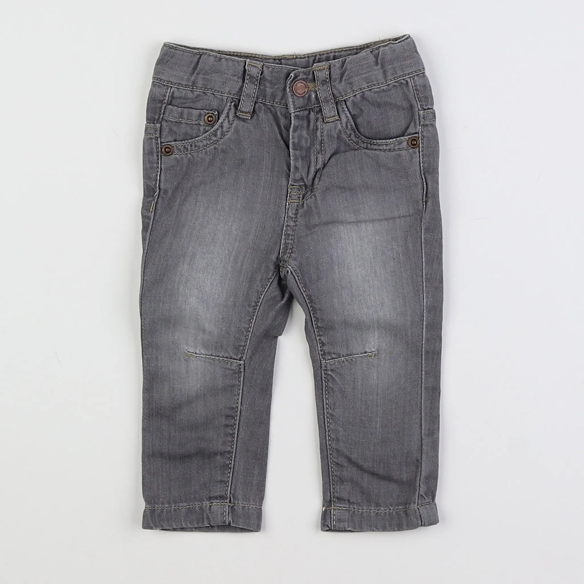 Vertbaudet - jean gris - 3 mois