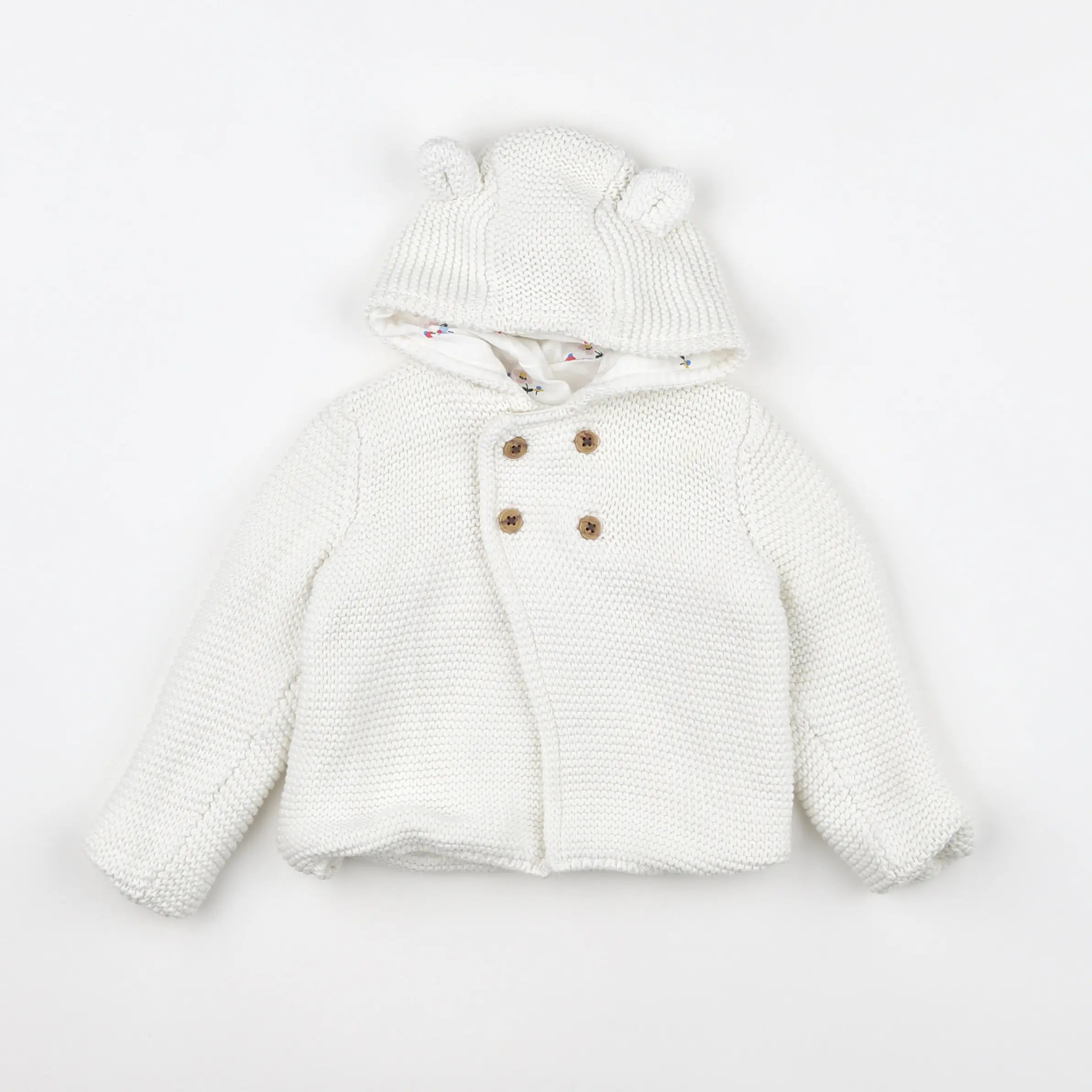 Marks & Spencer  - gilet blanc - 9/12 mois