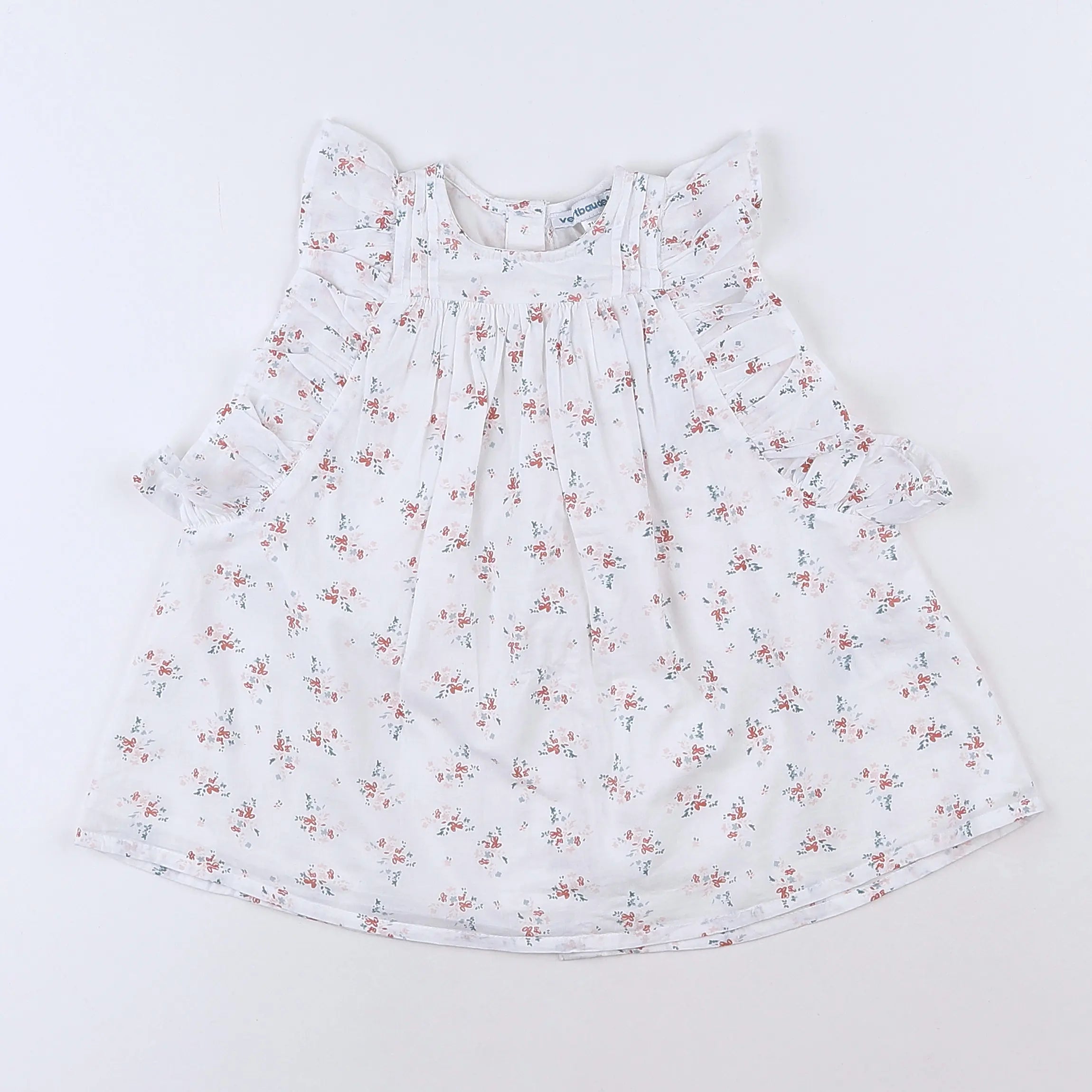 Vertbaudet - robe blanc - 9 mois
