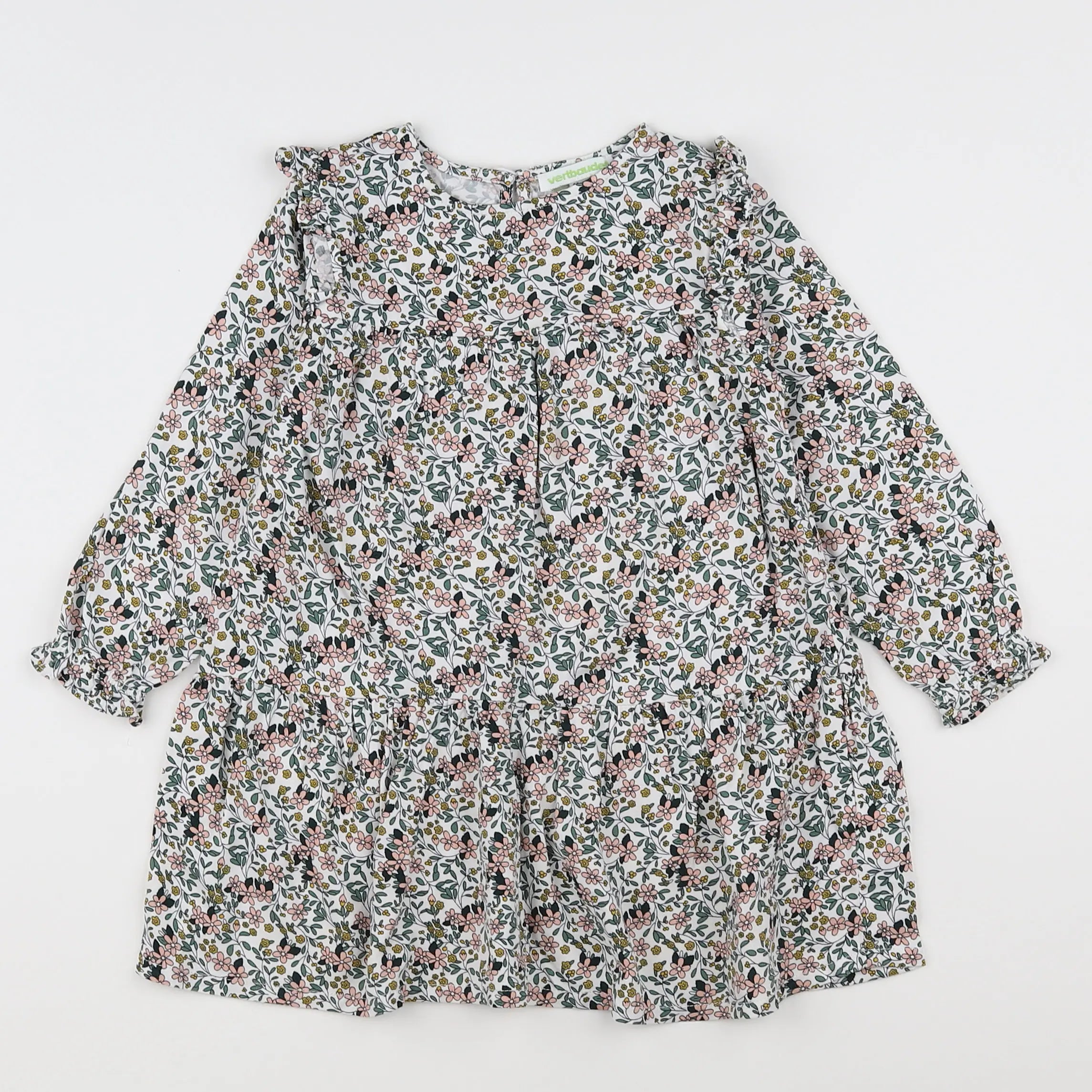 Vertbaudet - robe multicolore - 2 ans