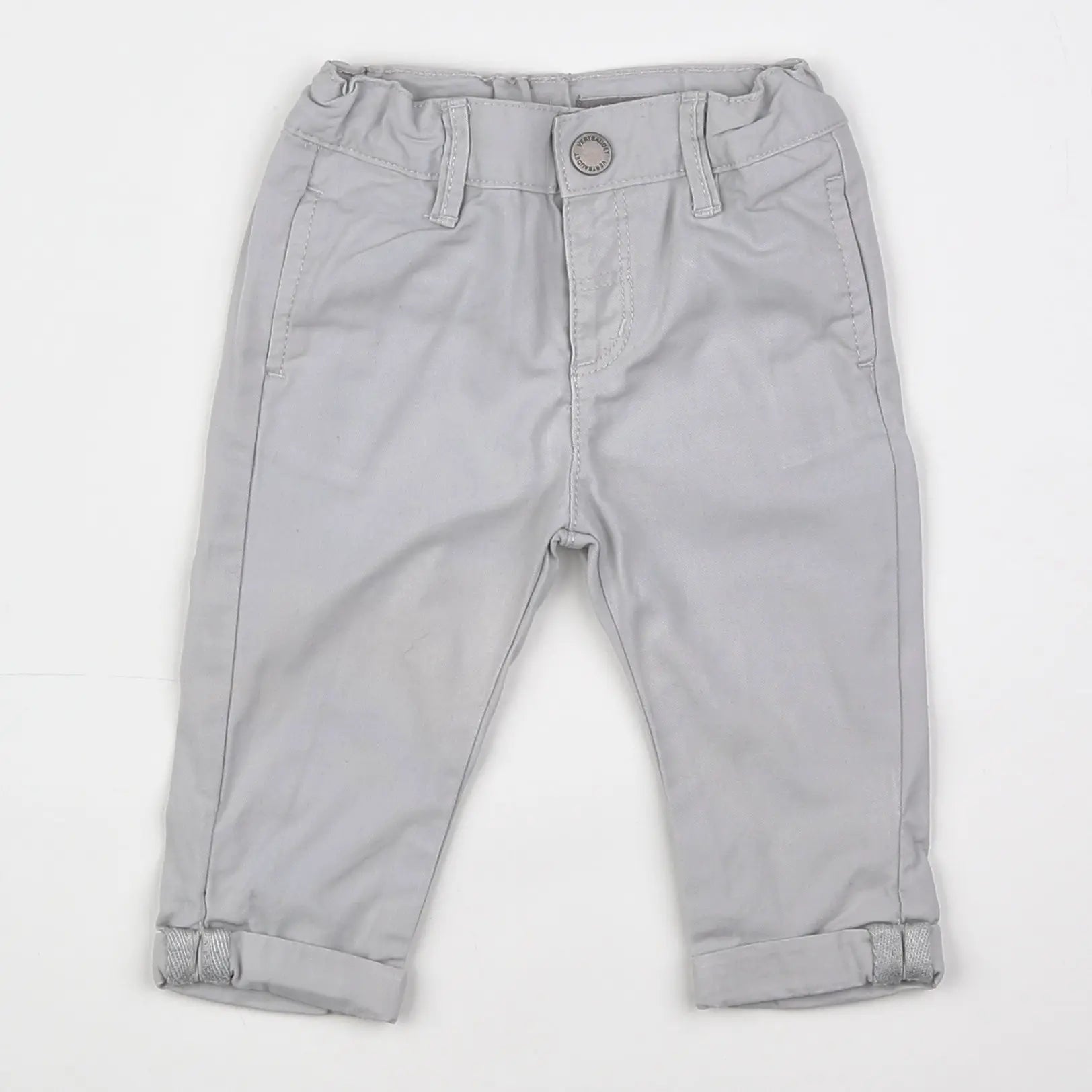 Vertbaudet - pantalon gris - 6 mois