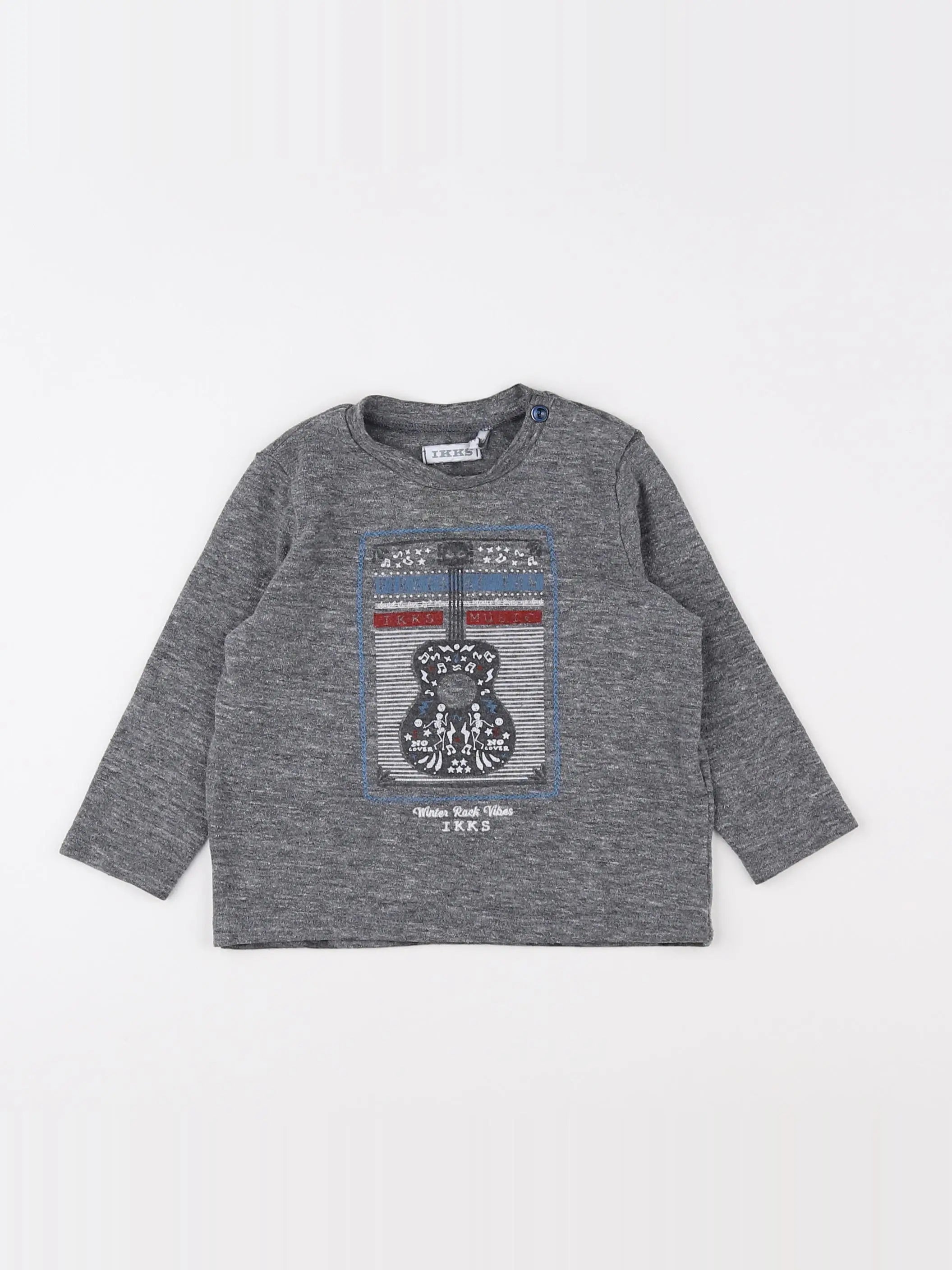 IKKS - tee-shirt gris - 12 mois