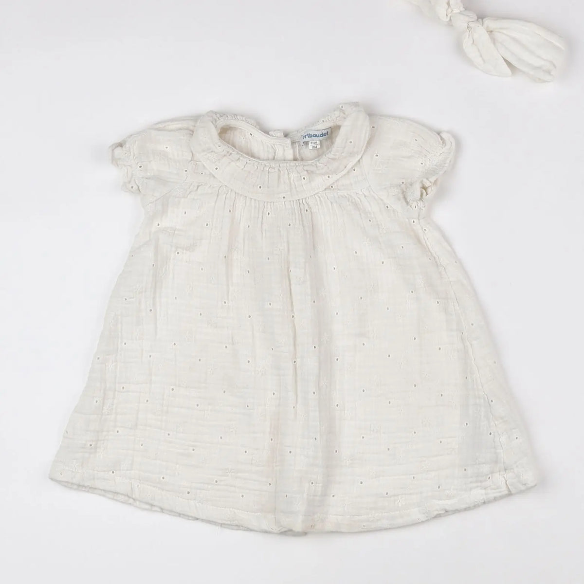 Vertbaudet - robe blanc - 18 mois
