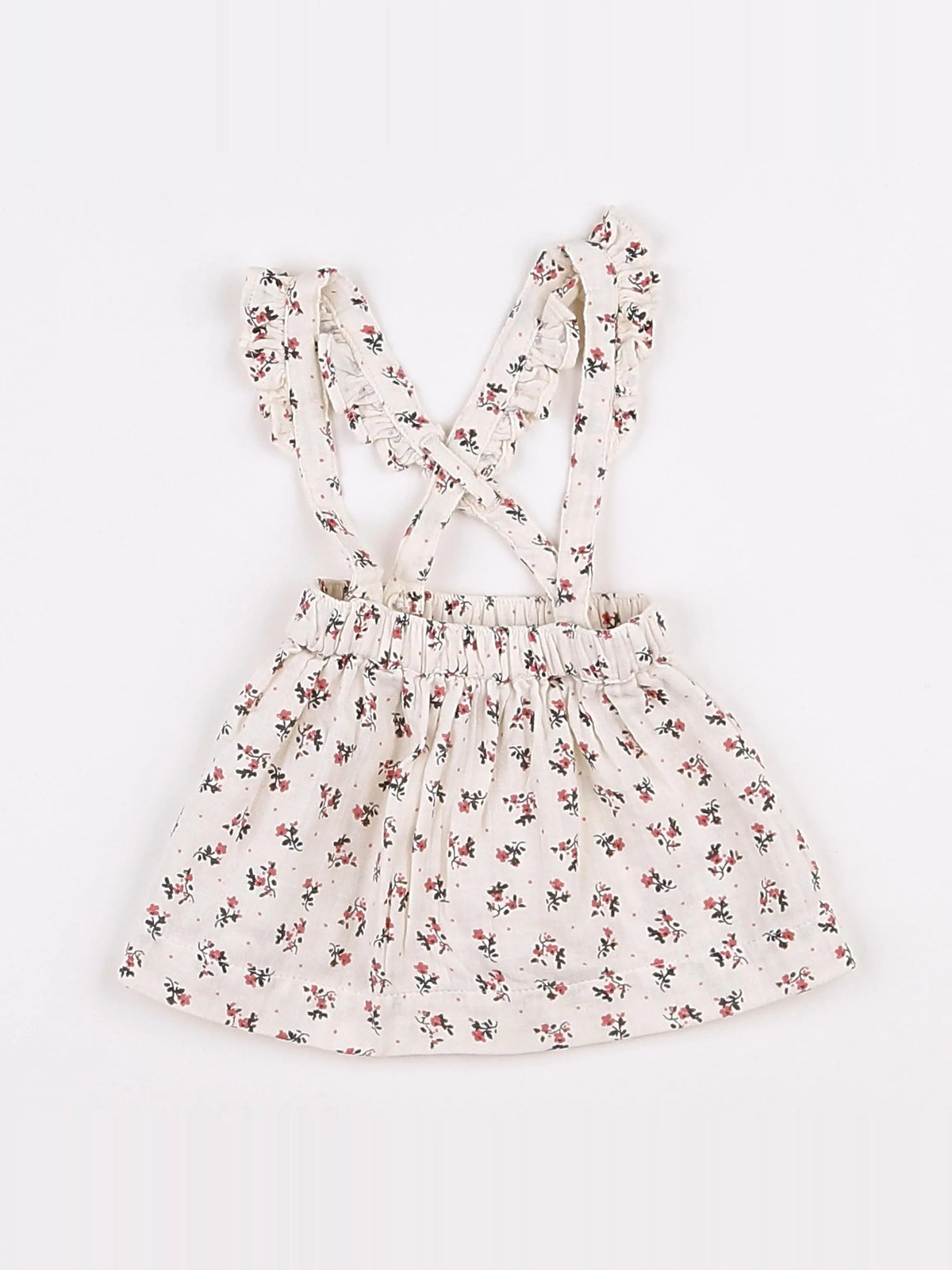 Vertbaudet - jupe beige, rose - 3 mois