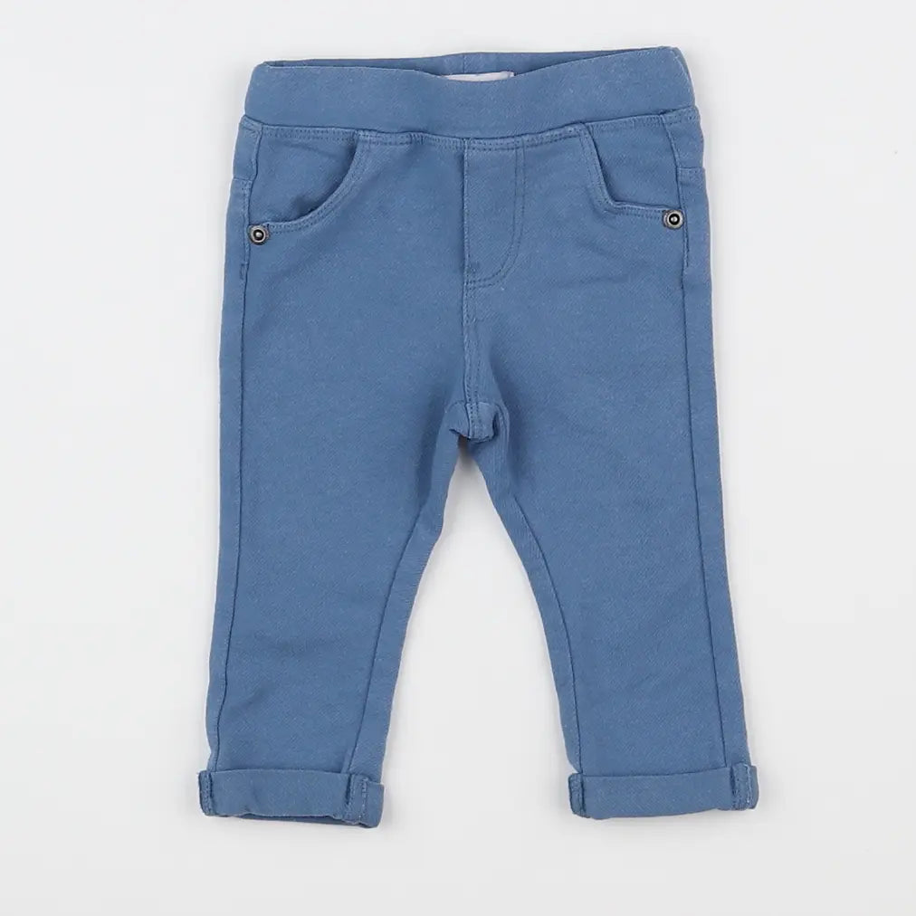 Vertbaudet - jegging bleu - 6 mois