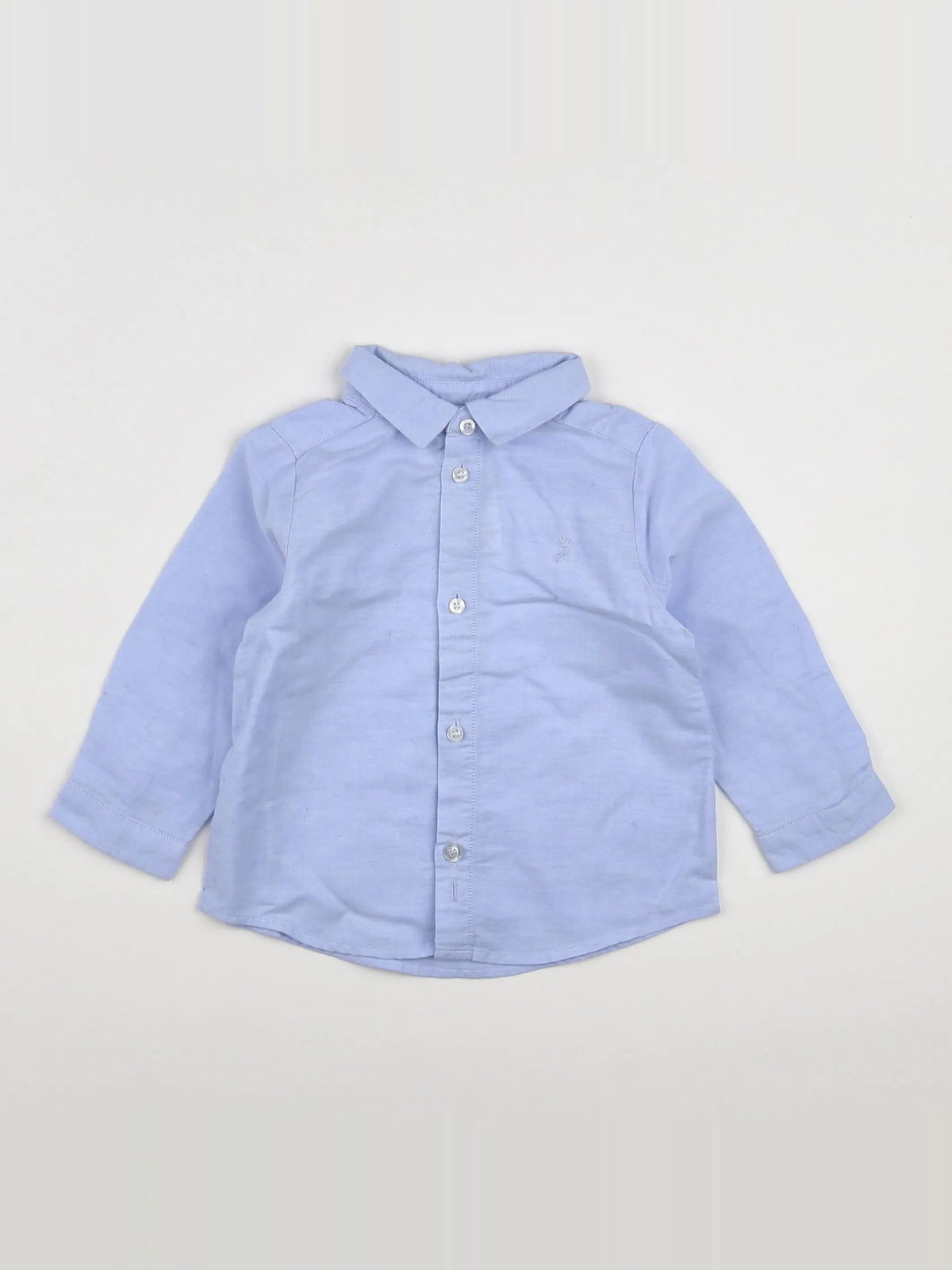 Jacadi - chemise bleu - 12 mois