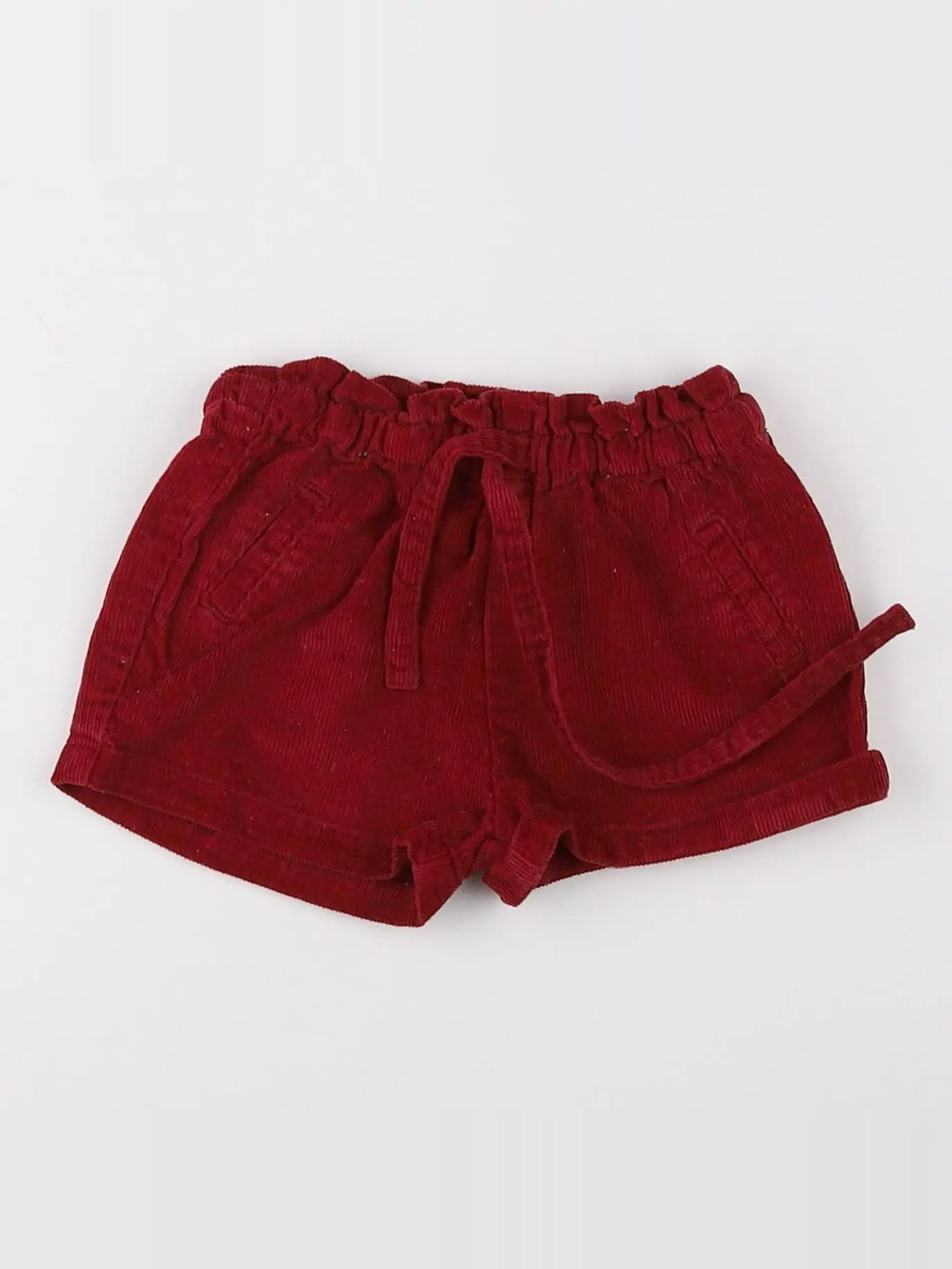 Bobine - short rouge - 12 mois