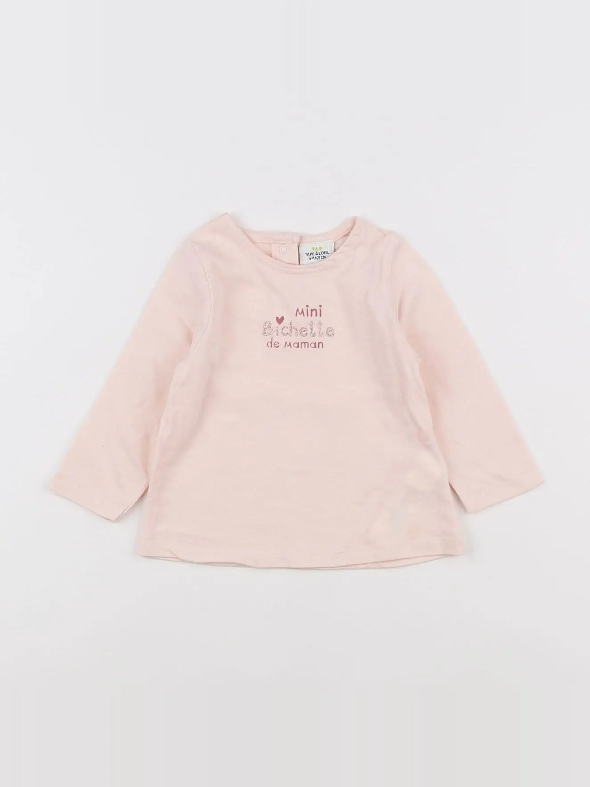 Tape à l'oeil - tee-shirt rose - 6 mois