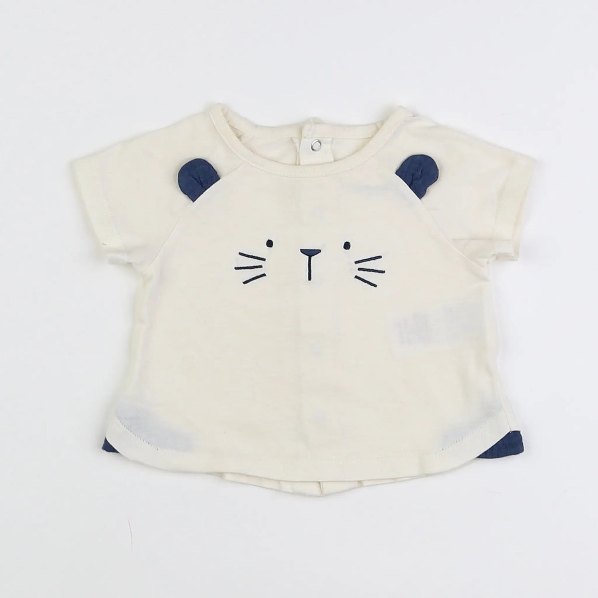 Vertbaudet - tee-shirt beige - 3 mois