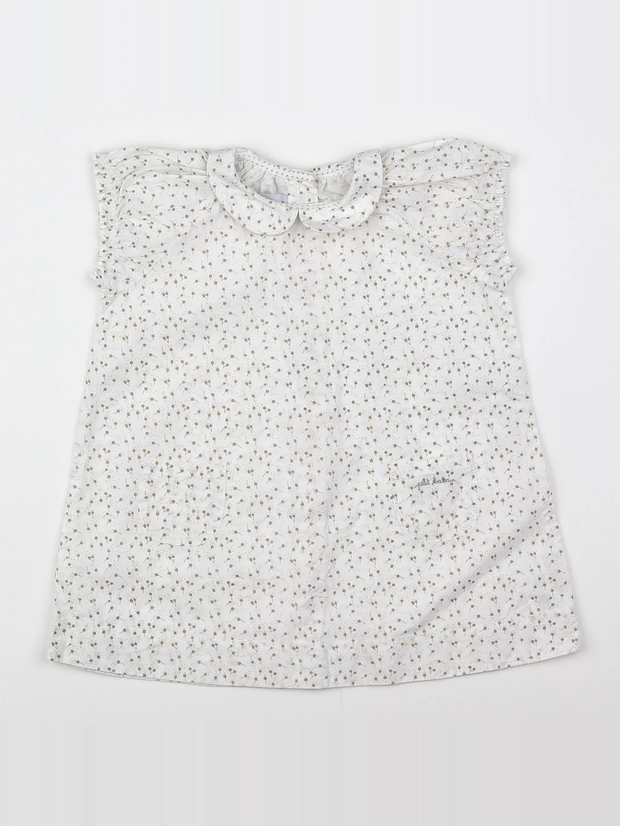 Petit Bateau - robe Blanc - 18 mois
