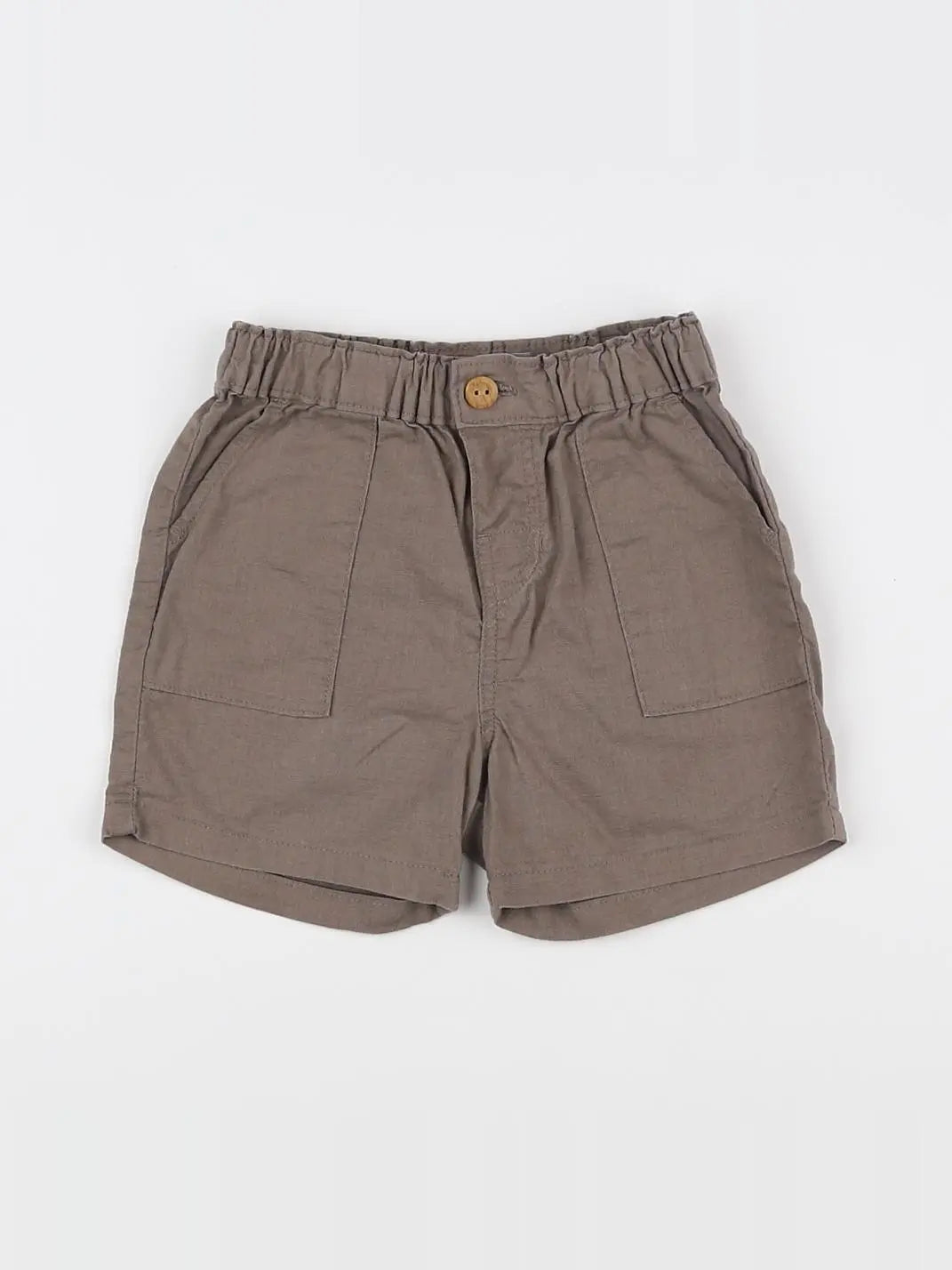 H&M - short marron - 6/9 mois