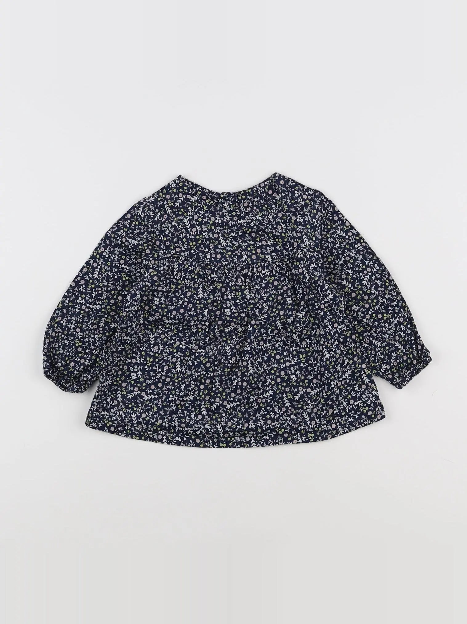 Tape à l'oeil - blouse bleu, blanc - 12 mois