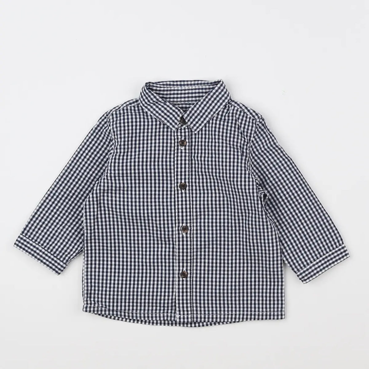 Vertbaudet - chemise bleu - 6 mois