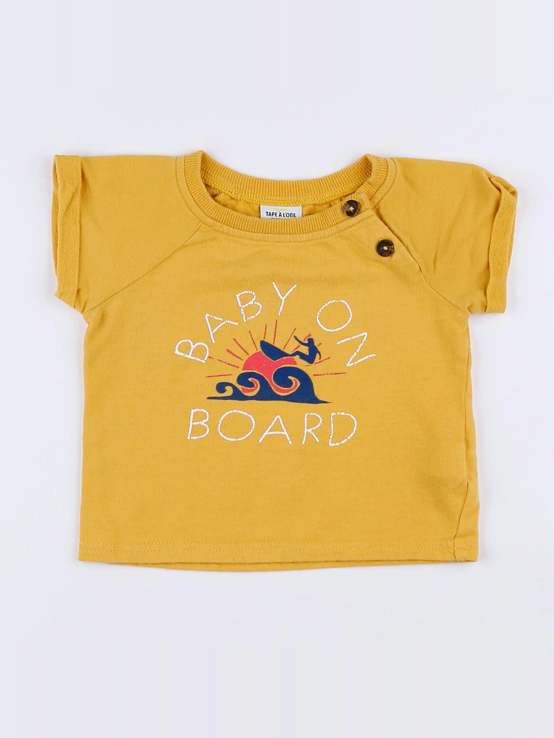 Tape à l'oeil - tee-shirt jaune - 9 mois