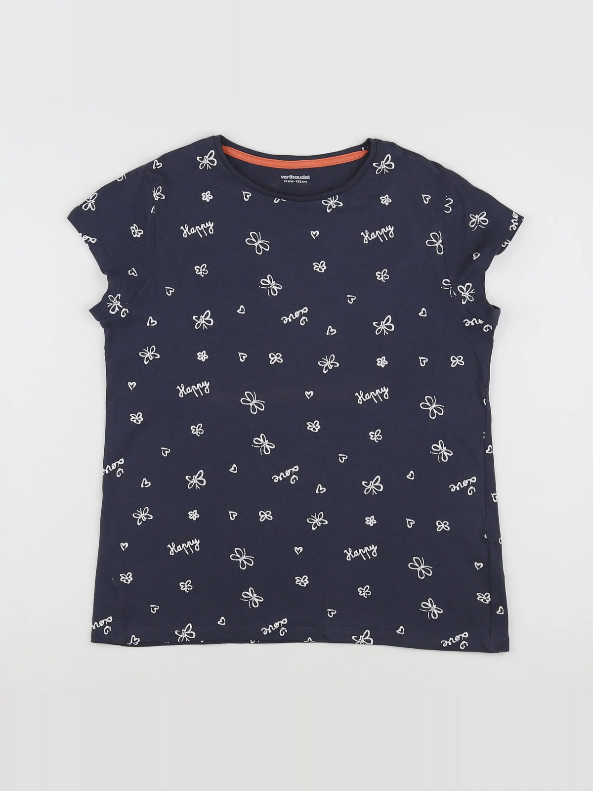Vertbaudet - tee-shirt bleu - 12 ans