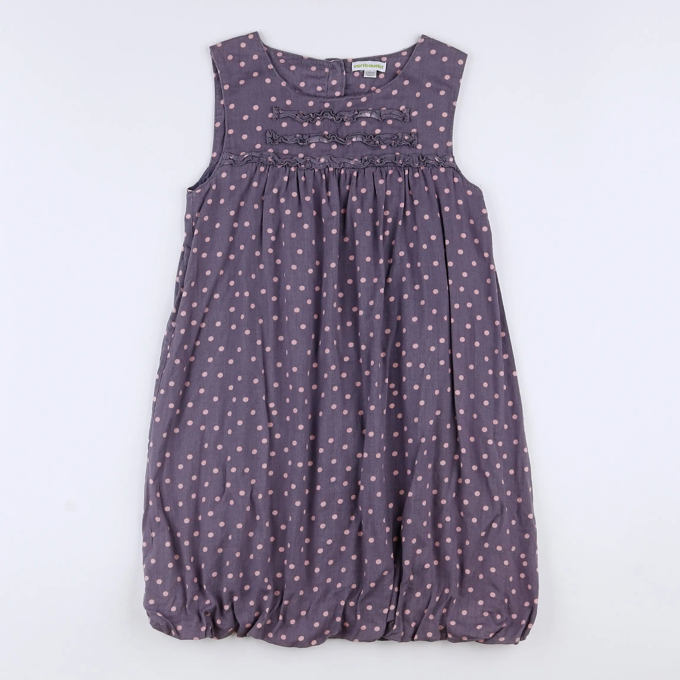 Vertbaudet - robe violet, rose - 8 ans