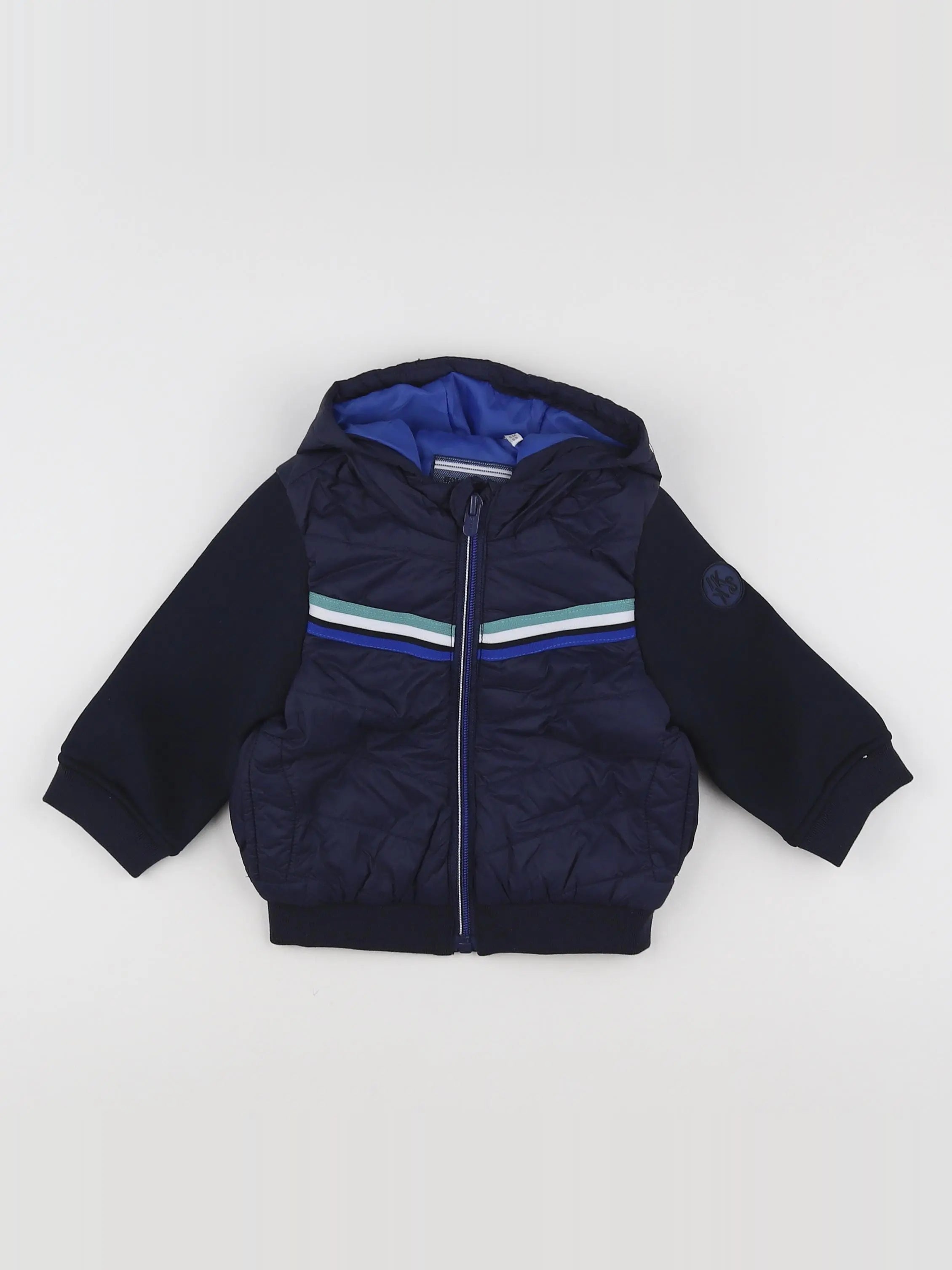 IKKS - veste bleu - 6 mois