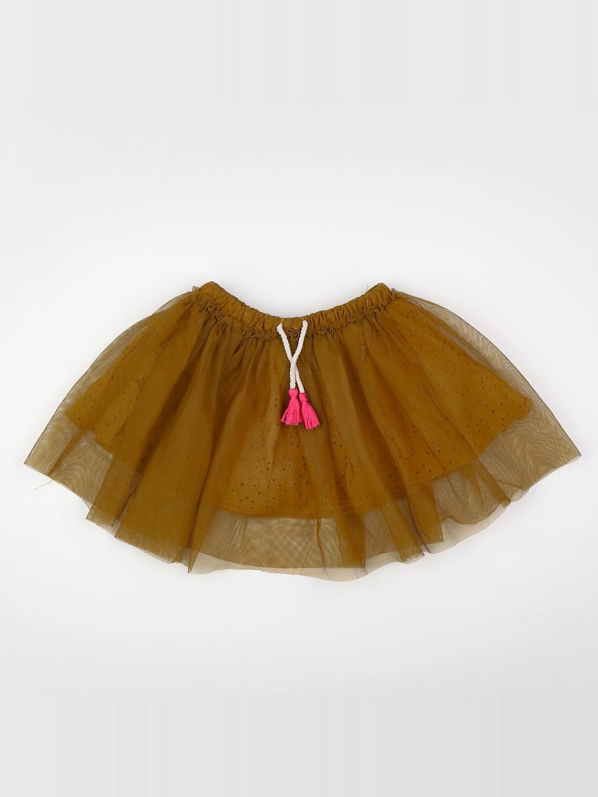 Zara - jupe marron, rose - 9/12 mois