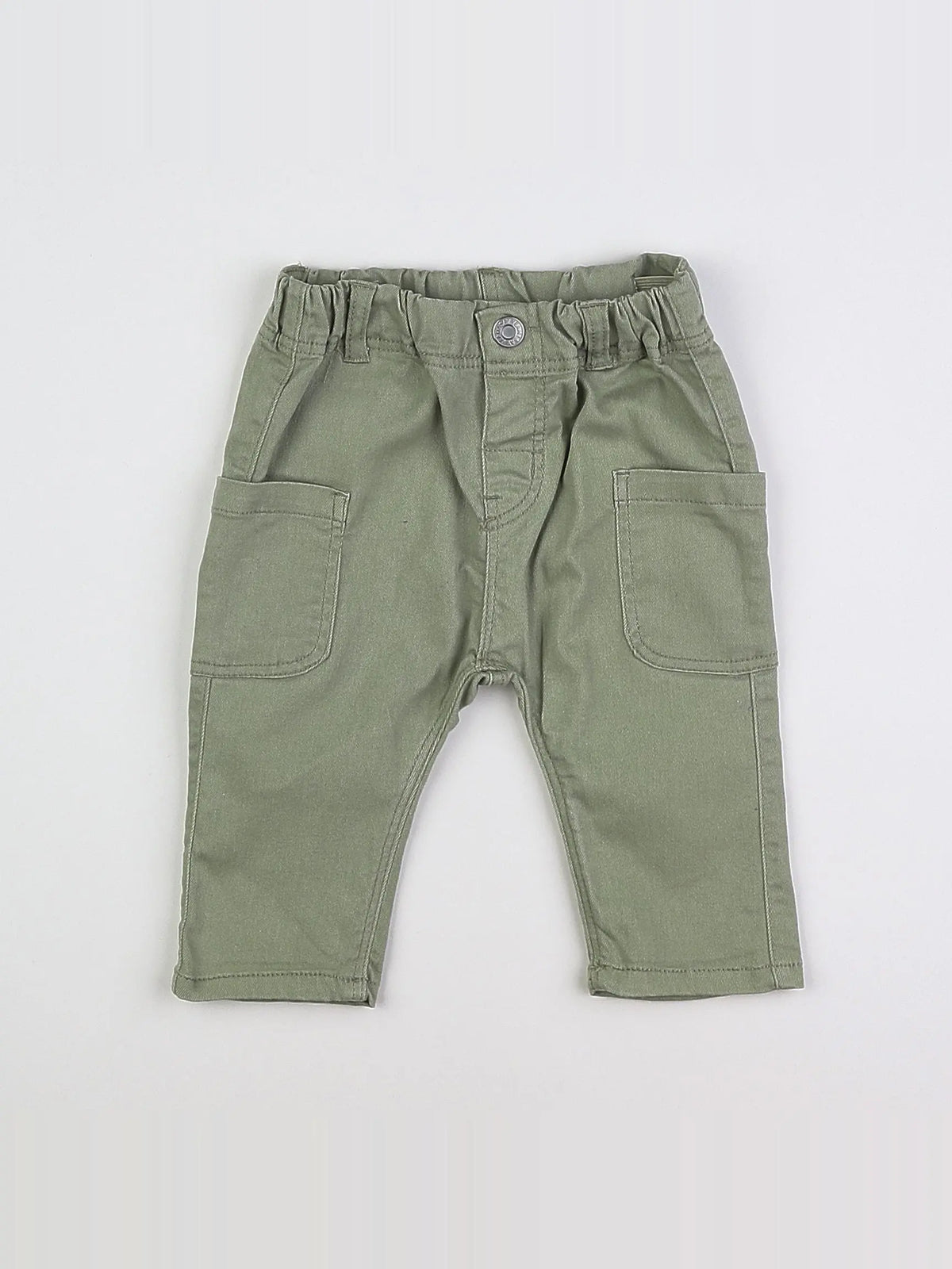 H&M - pantalon vert - 3/6 mois