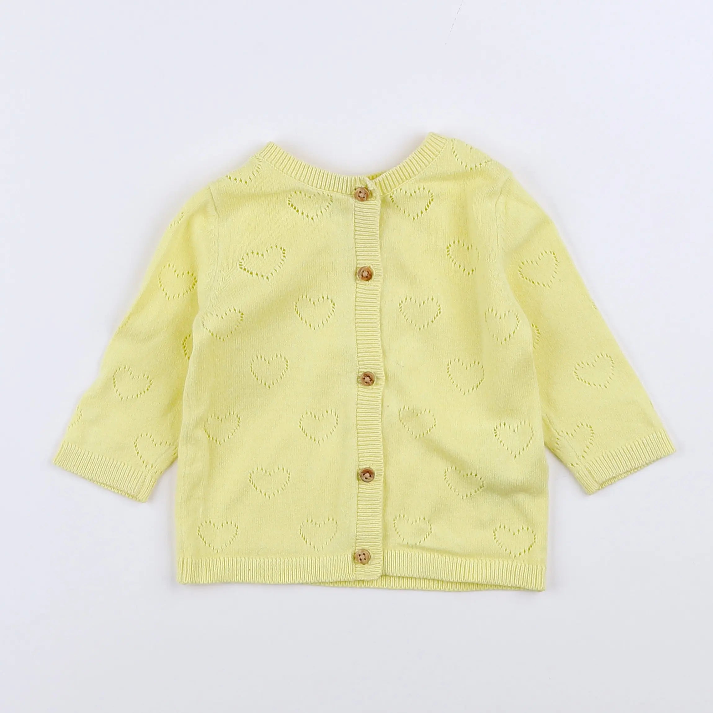 Vertbaudet - gilet jaune - 3 mois