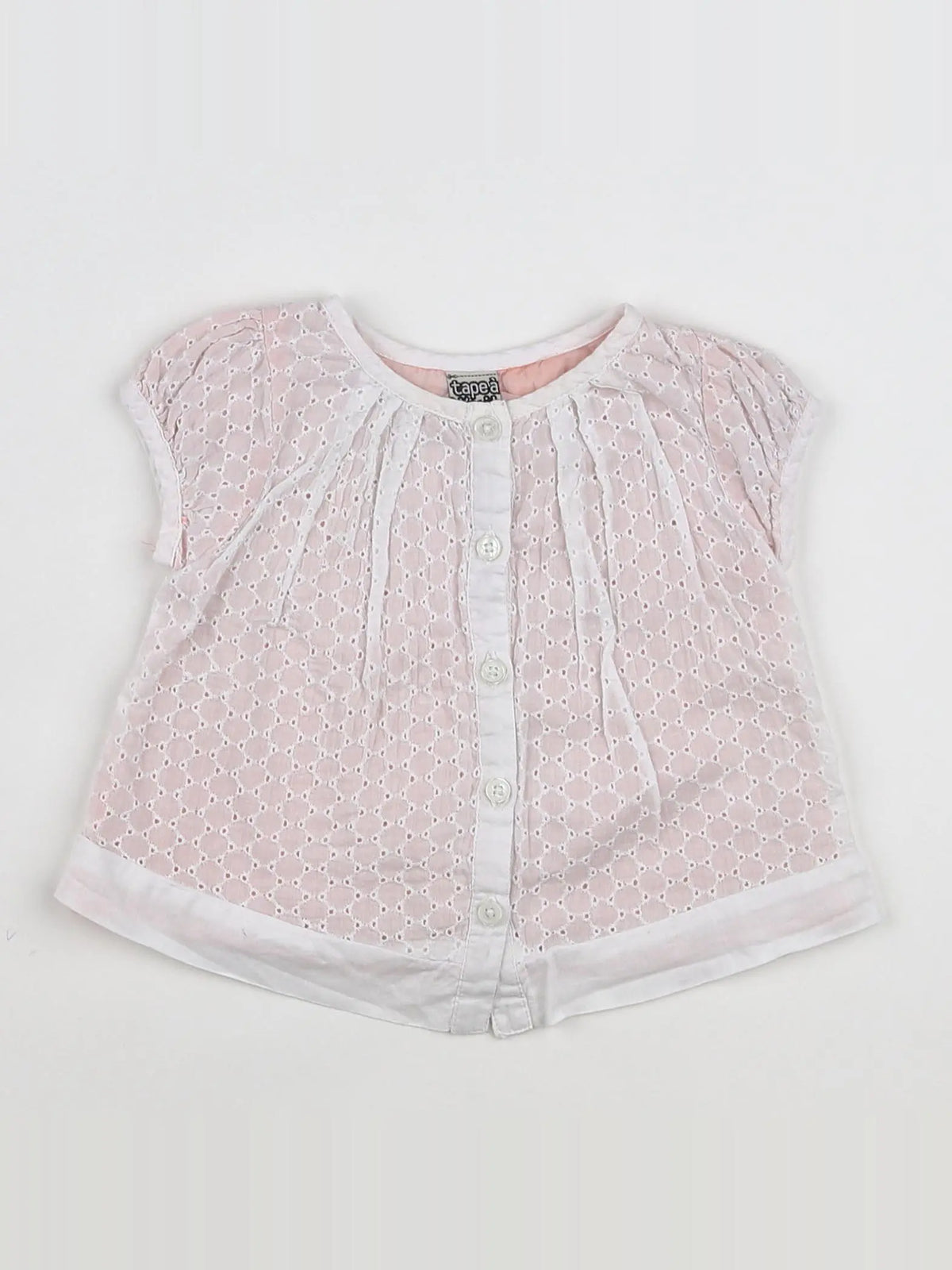 Tape à l'oeil - blouse blanc - 9 mois