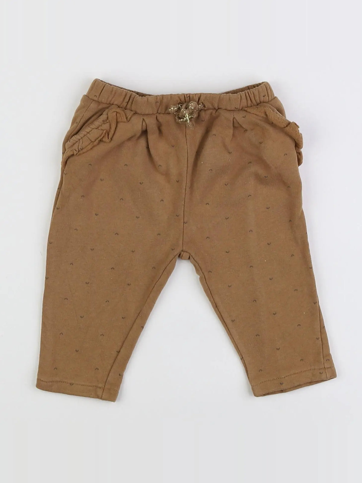 Vertbaudet - pantalon marron - 12 mois